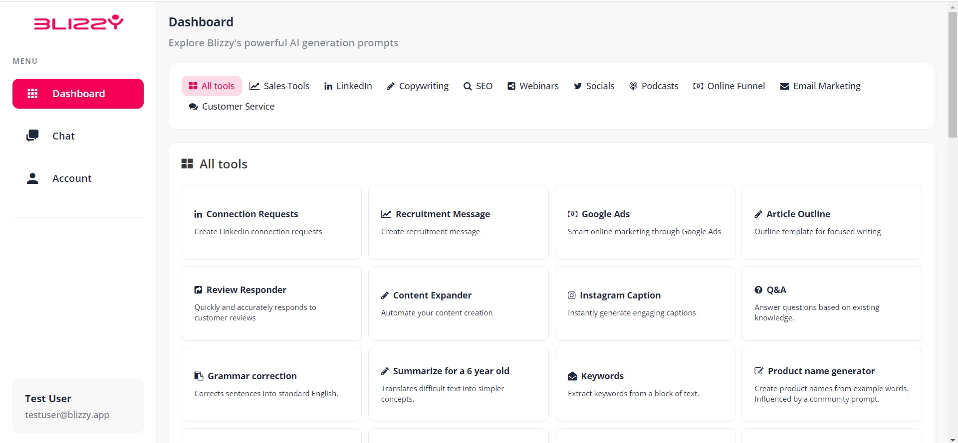 Blizzy: AI-Powered Marketing Assistant with Your Own Knowledgebase for Creative Content Creation and Optimized Strategies