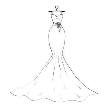 simple dress design drawing