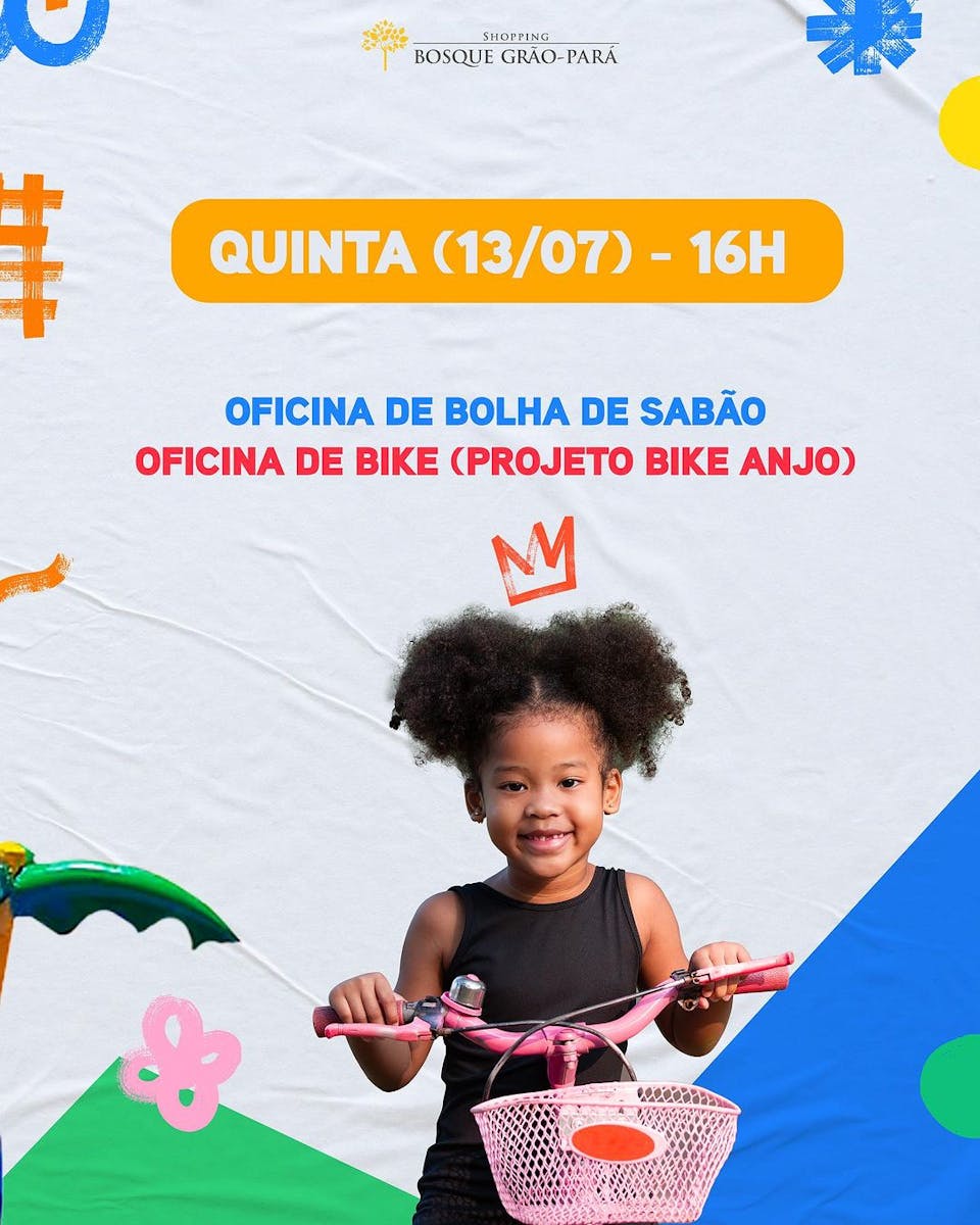 Shopping Bosque-Grão Pará tem programação de férias para crianças