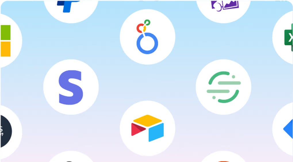 Logos of common SaaS tools such as Stripe, Airtable, and Segment.