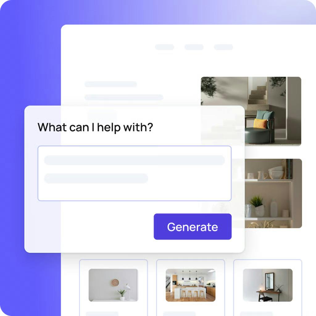 Cursor hovering over an app building toolbar above a mobile and web application build.