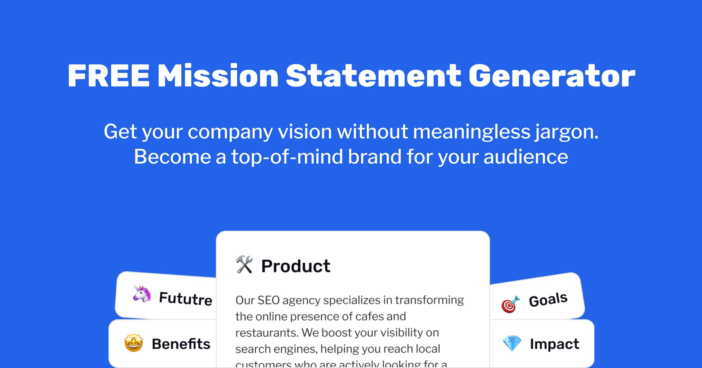AI Mission Statement Generator 100 Free No Email Required ai-mission-statement-generator-100-free-no-email-required