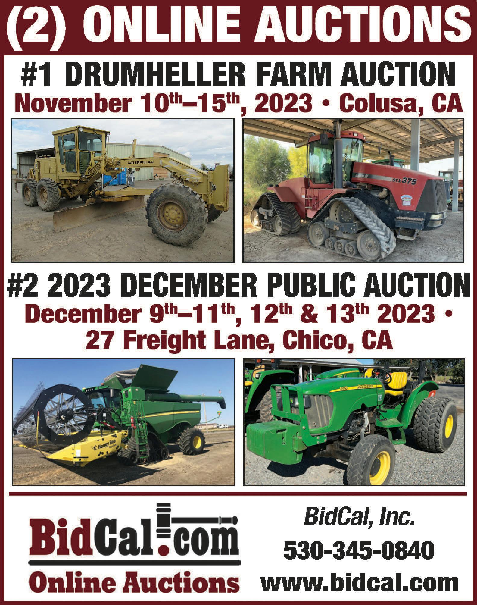 Upcoming Auctions - BidCal, Inc.