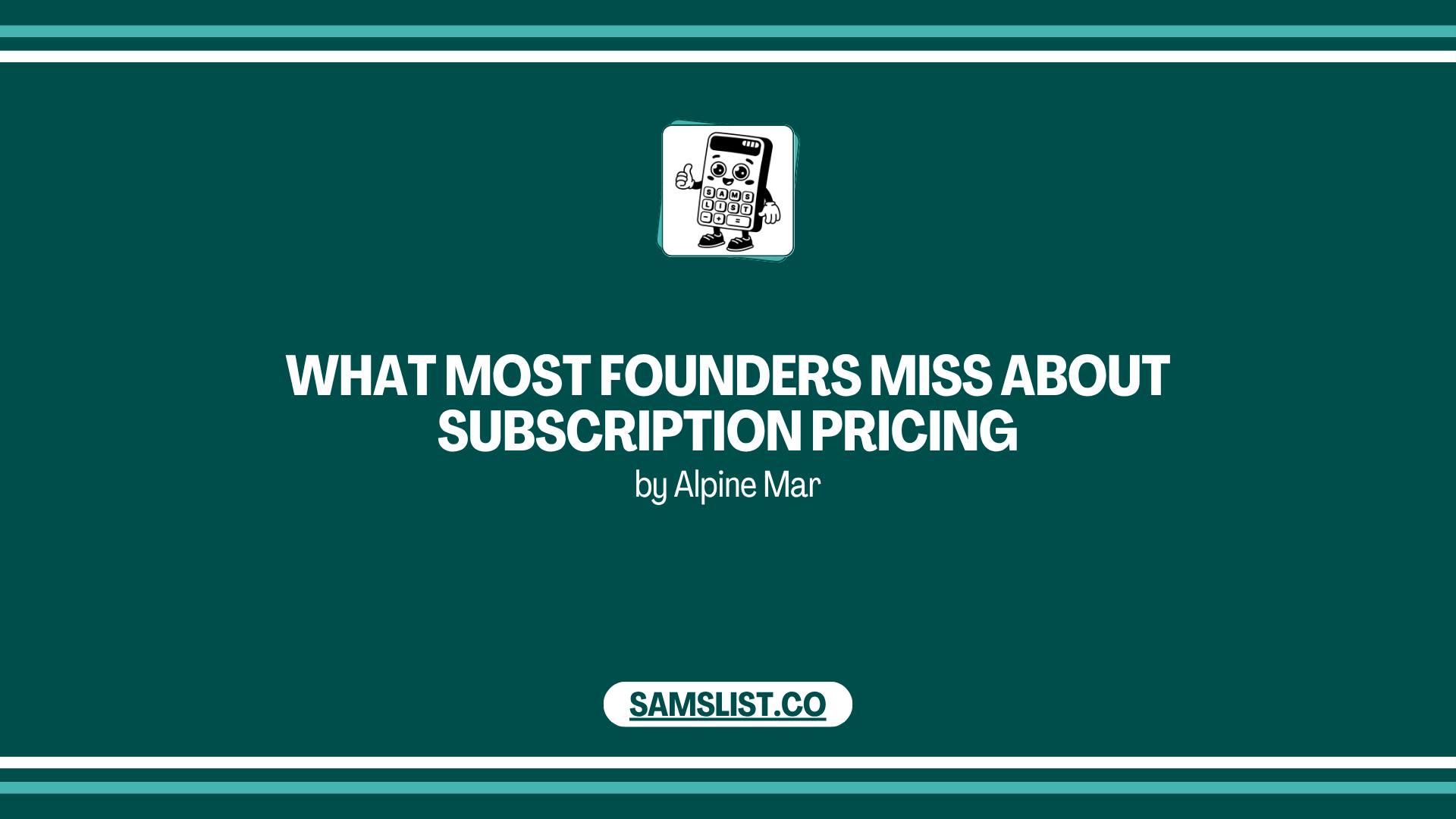 Cover image for post "She Thought Subscription Pricing Would Hurt Revenue — It Didn’t"