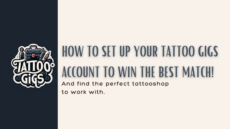 Master tattoo gigs account set up