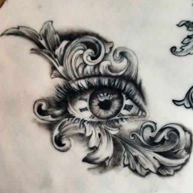 TattooGigs tattoo from Zerina M tattoo artist (Realism, Black and grey, Victorian style)