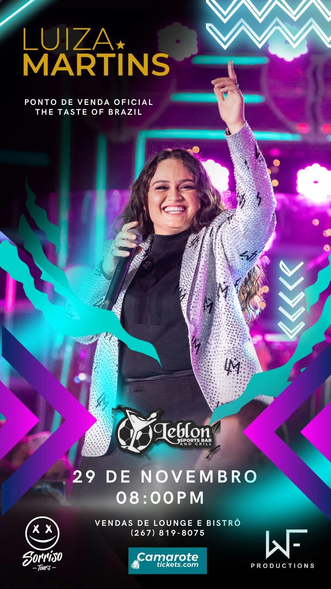 LUIZA MARTINS PHILADELPHIA Ingressos Philadelphia PA em Nov  