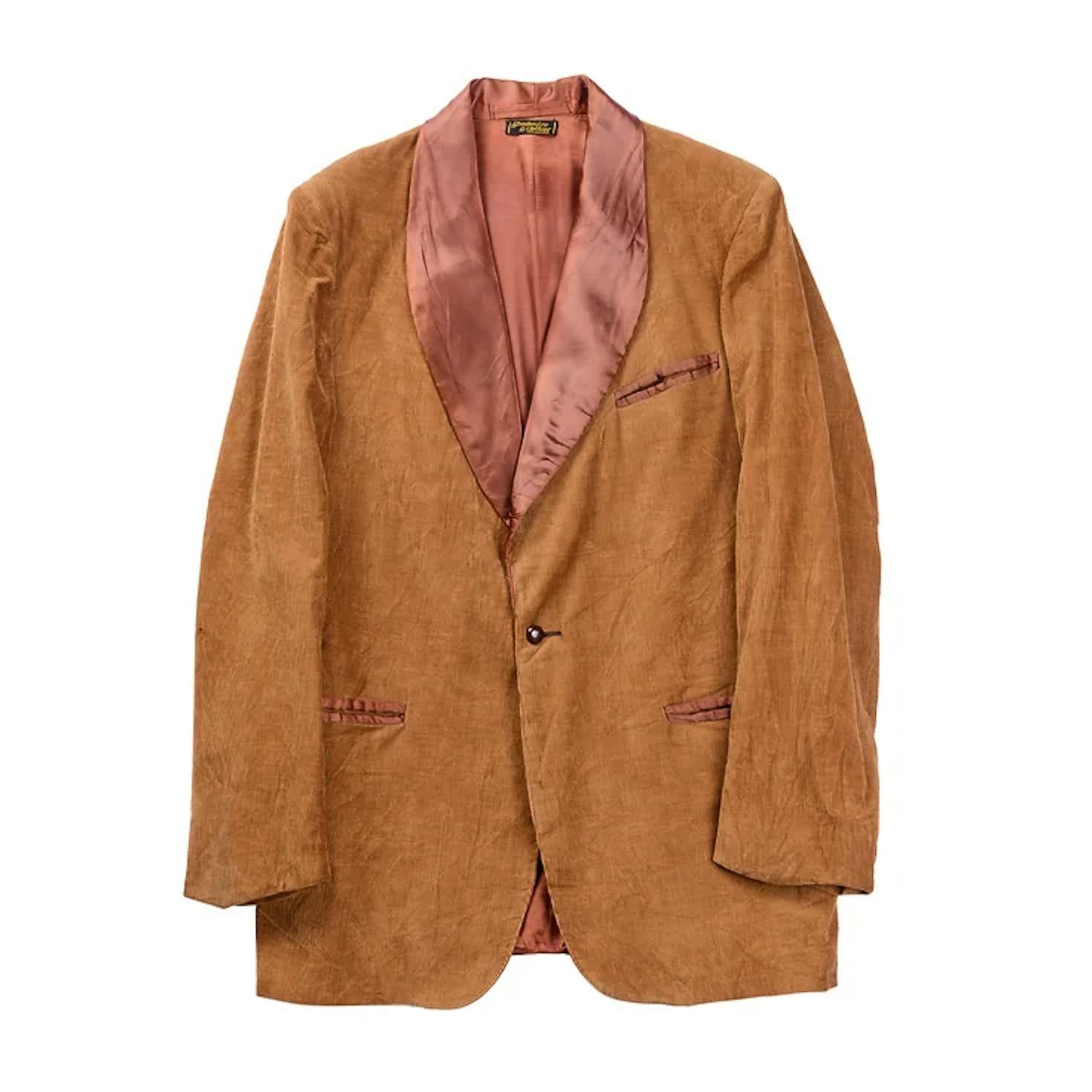 CORDUROY SHAWL COLLAR JACKET-画像1