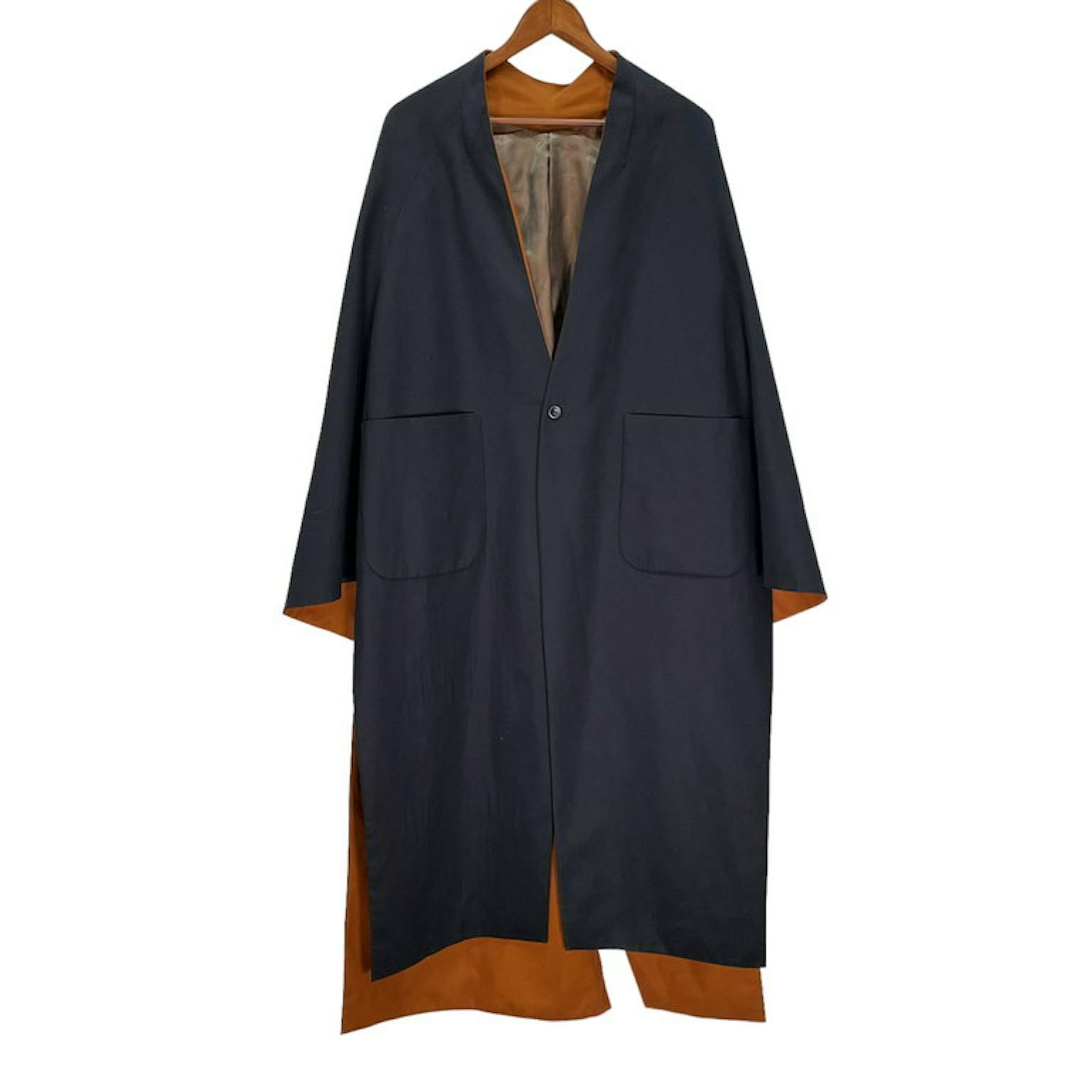 Ka na ta 2 sleeve coat ツースリーブオーバーサイズノーカラーコート 