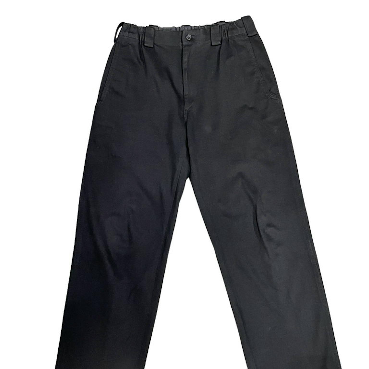 Y's for men コットンジャージーウエストゴムセミワイドイージーパンツ Archive 00s Yohji Yamamoto Pour Homme ヨウ-画像3