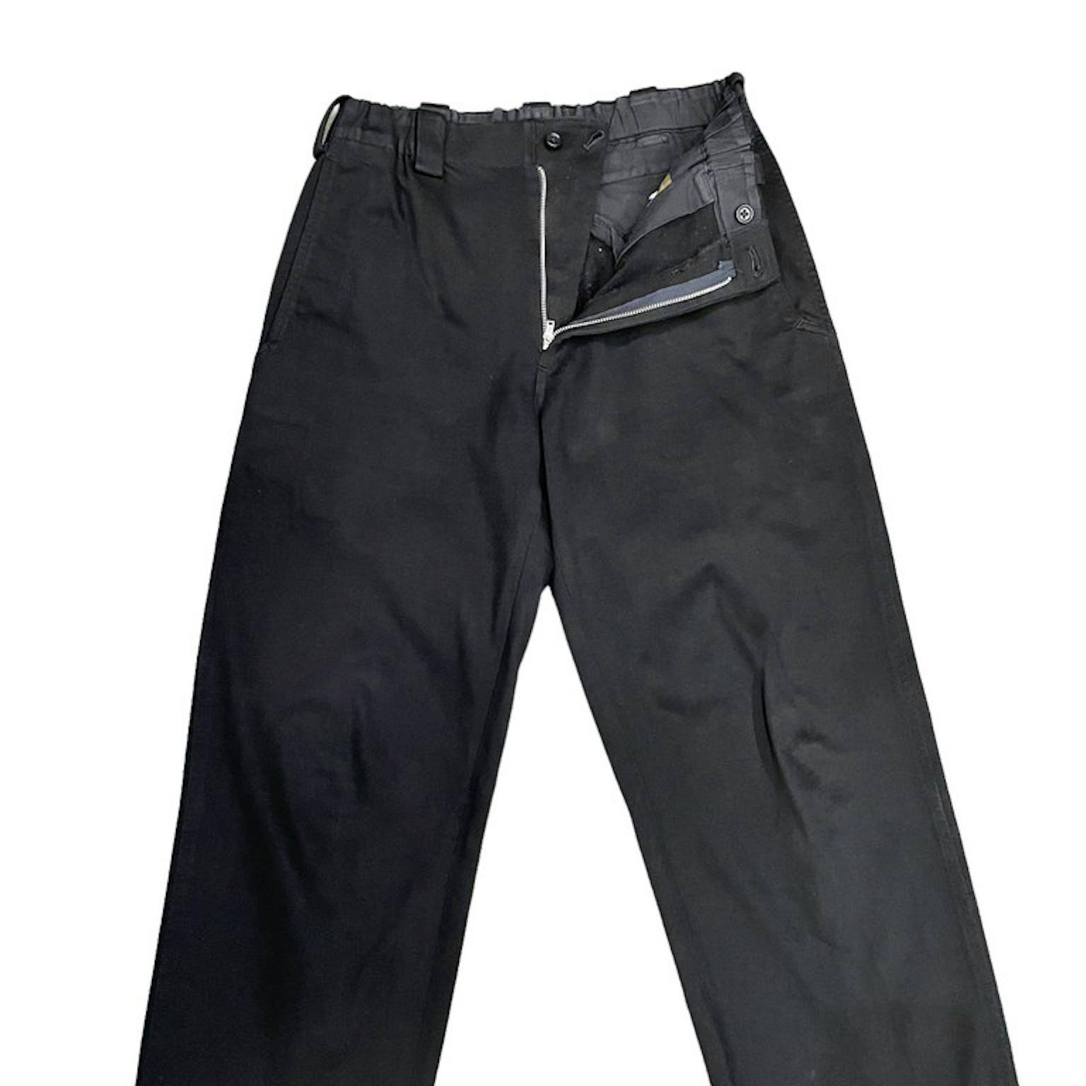 Y's for men コットンジャージーウエストゴムセミワイドイージーパンツ Archive 00s Yohji Yamamoto Pour Homme ヨウ-画像4