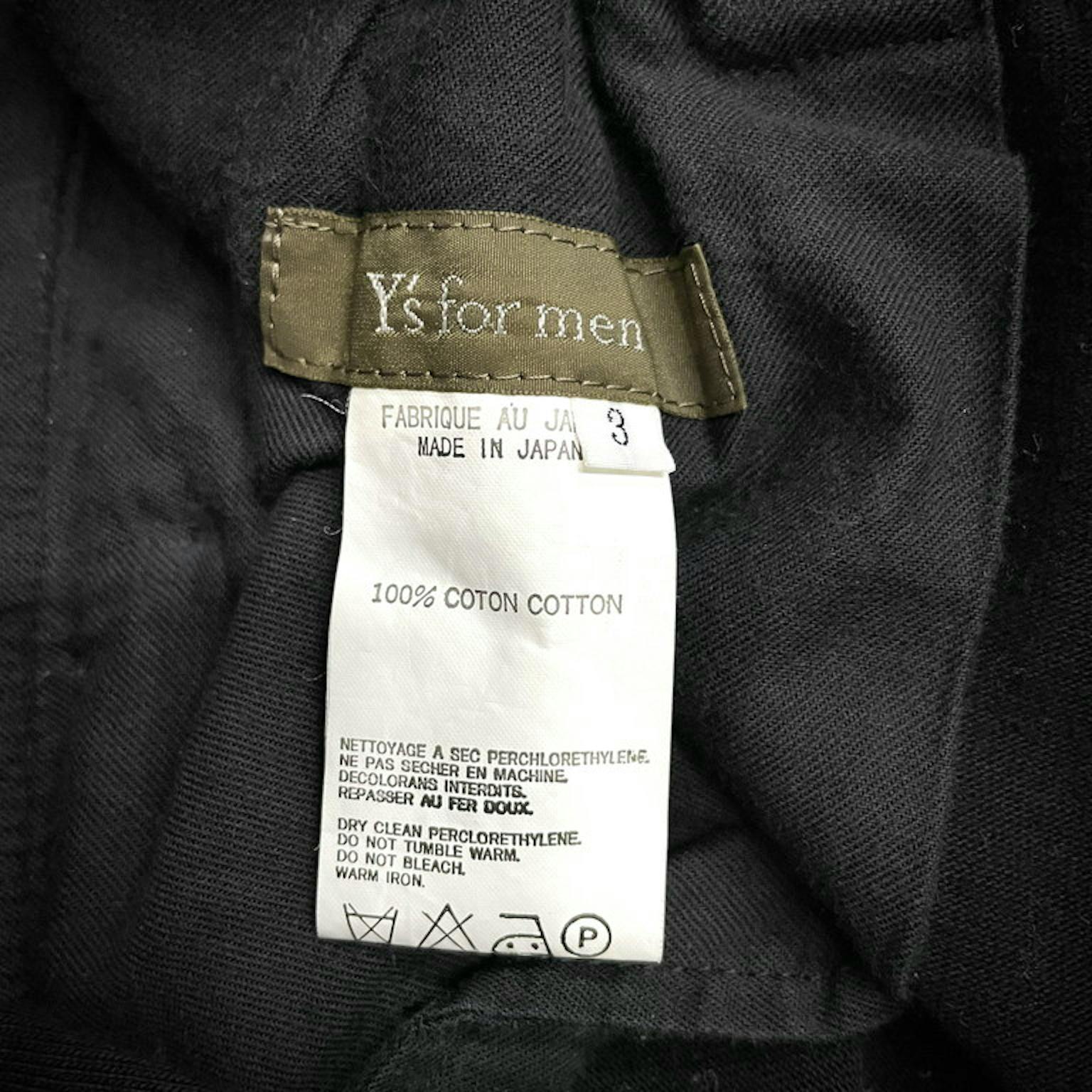 Y's for men コットンジャージーウエストゴムセミワイドイージーパンツ Archive 00s Yohji Yamamoto Pour Homme ヨウ-画像8