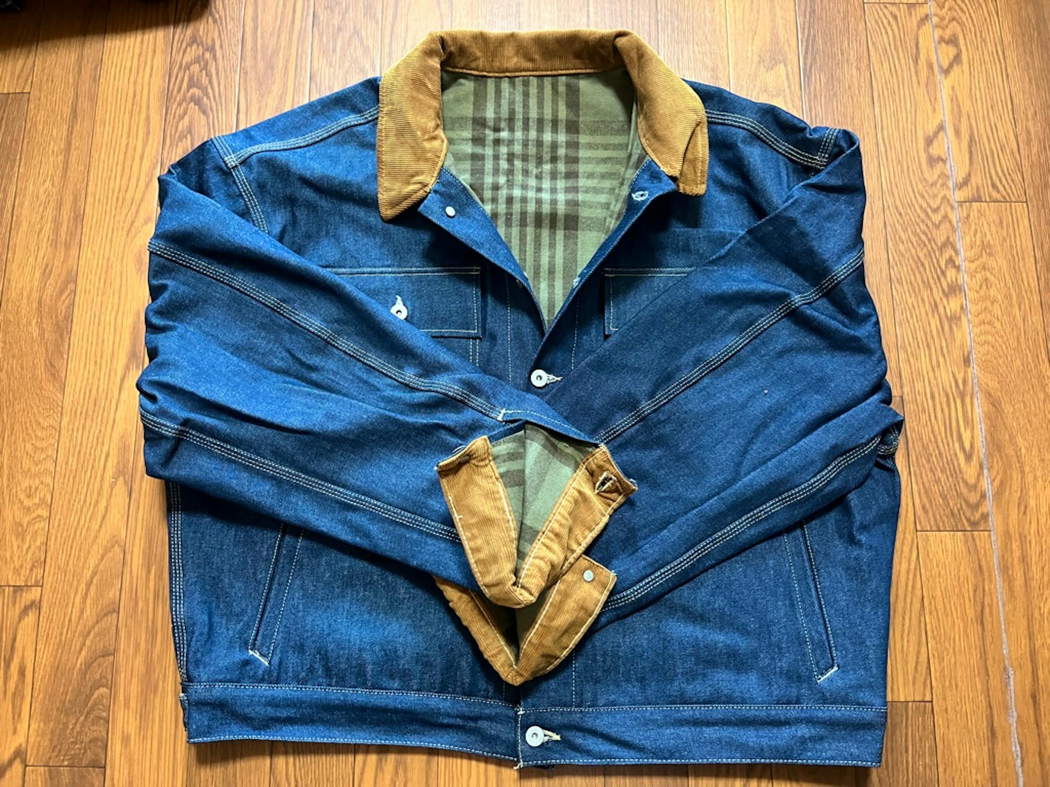 Yeezy season6 denim flannel jacket sample L - ARCHIVESTOCK