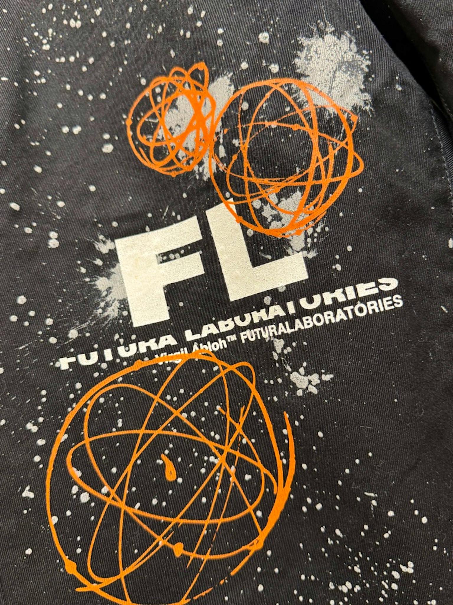 希少】off white futura コラボ グラフィティペイントパンツ 