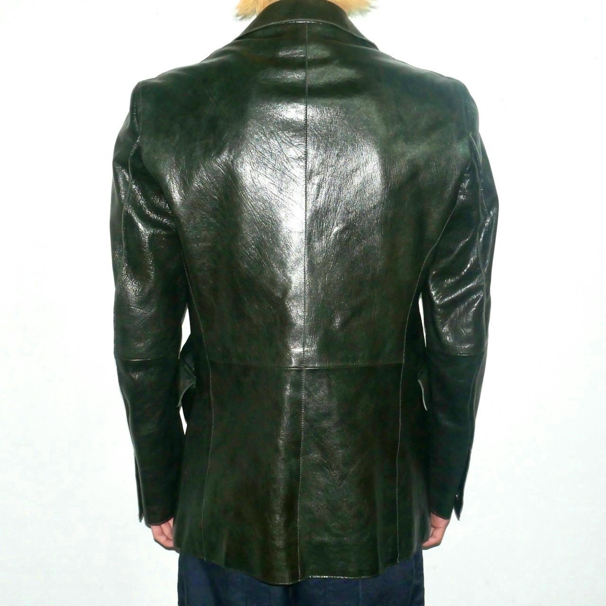 costume national homme designed leather tailored jacket - ARCHIVESTOCK