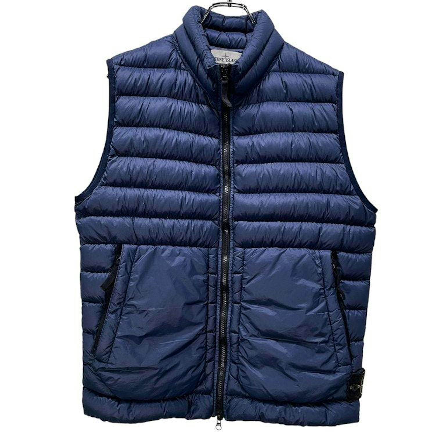 STONE ISLAND GARMENT DYED MICRO YARN DOWN VEST ナイロン製品染め 