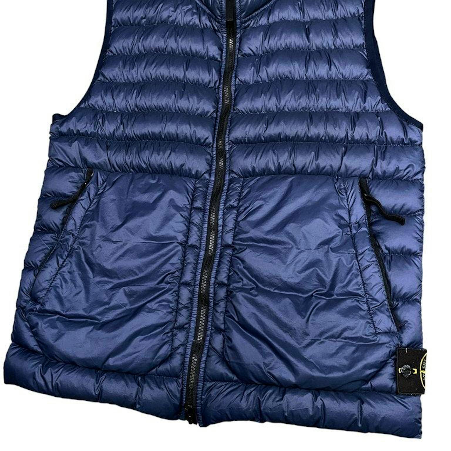 STONE ISLAND GARMENT DYED MICRO YARN DOWN VEST ナイロン製品染め 
