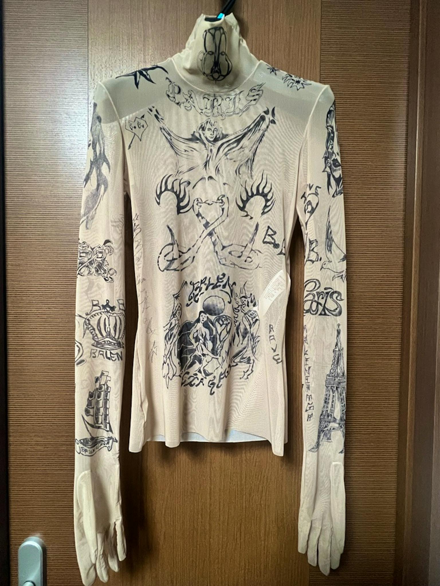 balenciaga 24ss tattoo tops - ARCHIVESTOCK