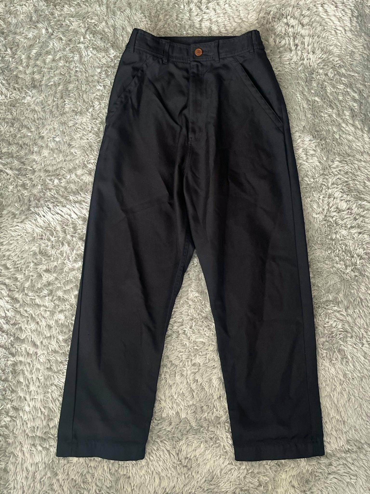 black comme des garcons 23AW エステルオーバーパンツ ポリ縮 