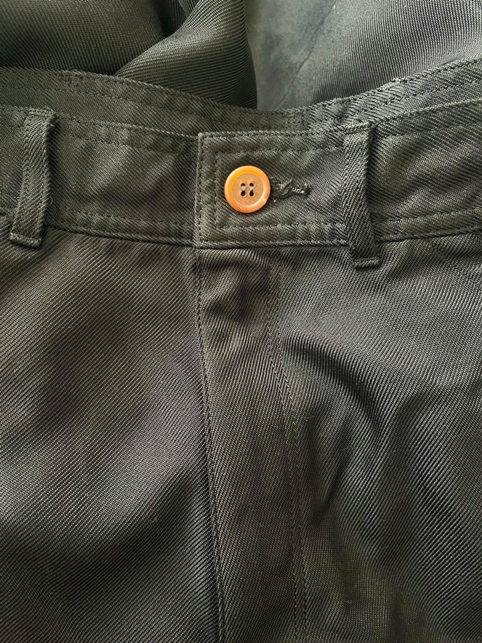 black comme des garcons 23AW エステルオーバーパンツ ポリ縮