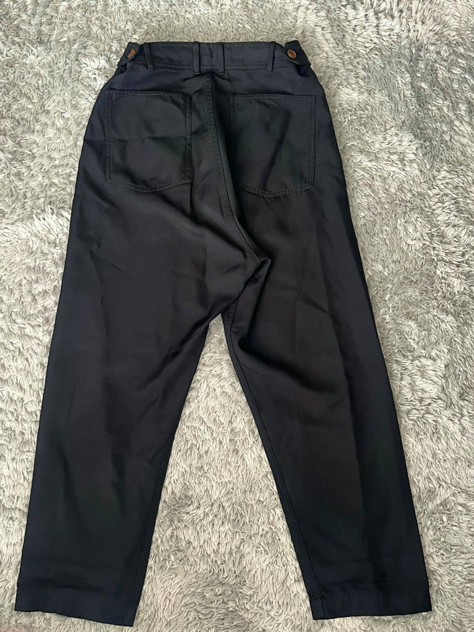 black comme des garcons 23AW エステルオーバーパンツ ポリ縮
