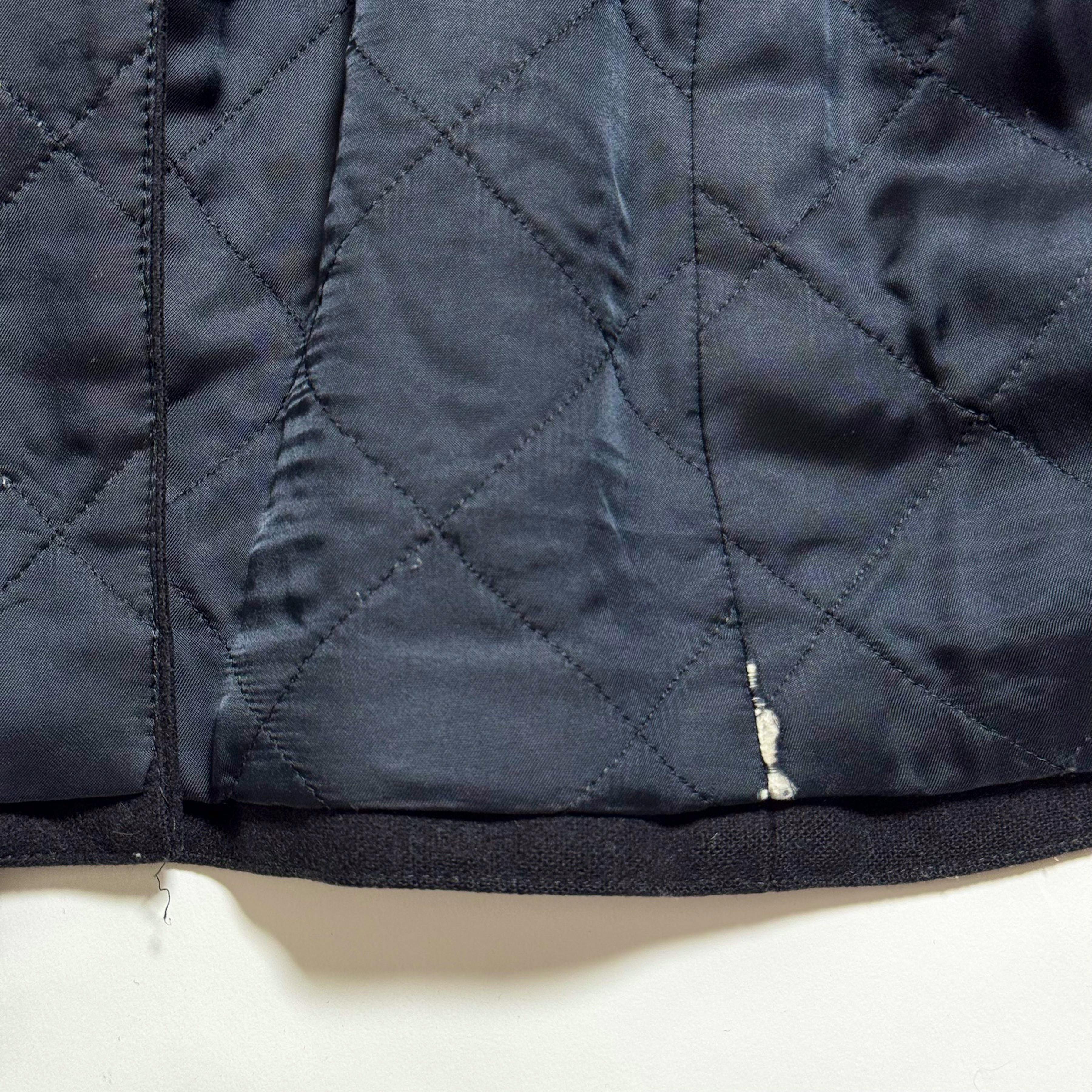 HELUT LANG PEA COAT 48 BLACK - ARCHIVESTOCK