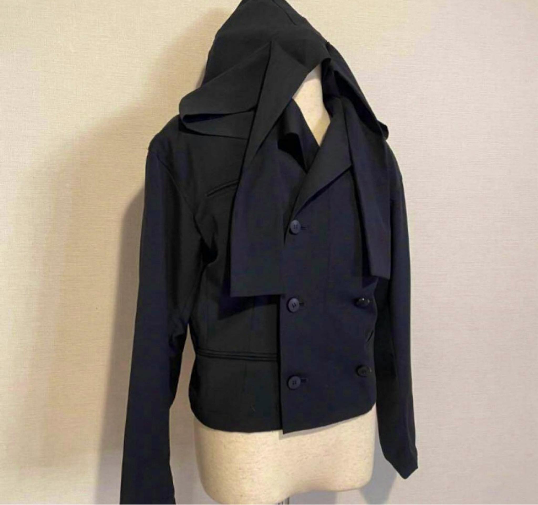 Yohji Yamamoto archive フードダブルジャケット 短丈 - ARCHIVESTOCK