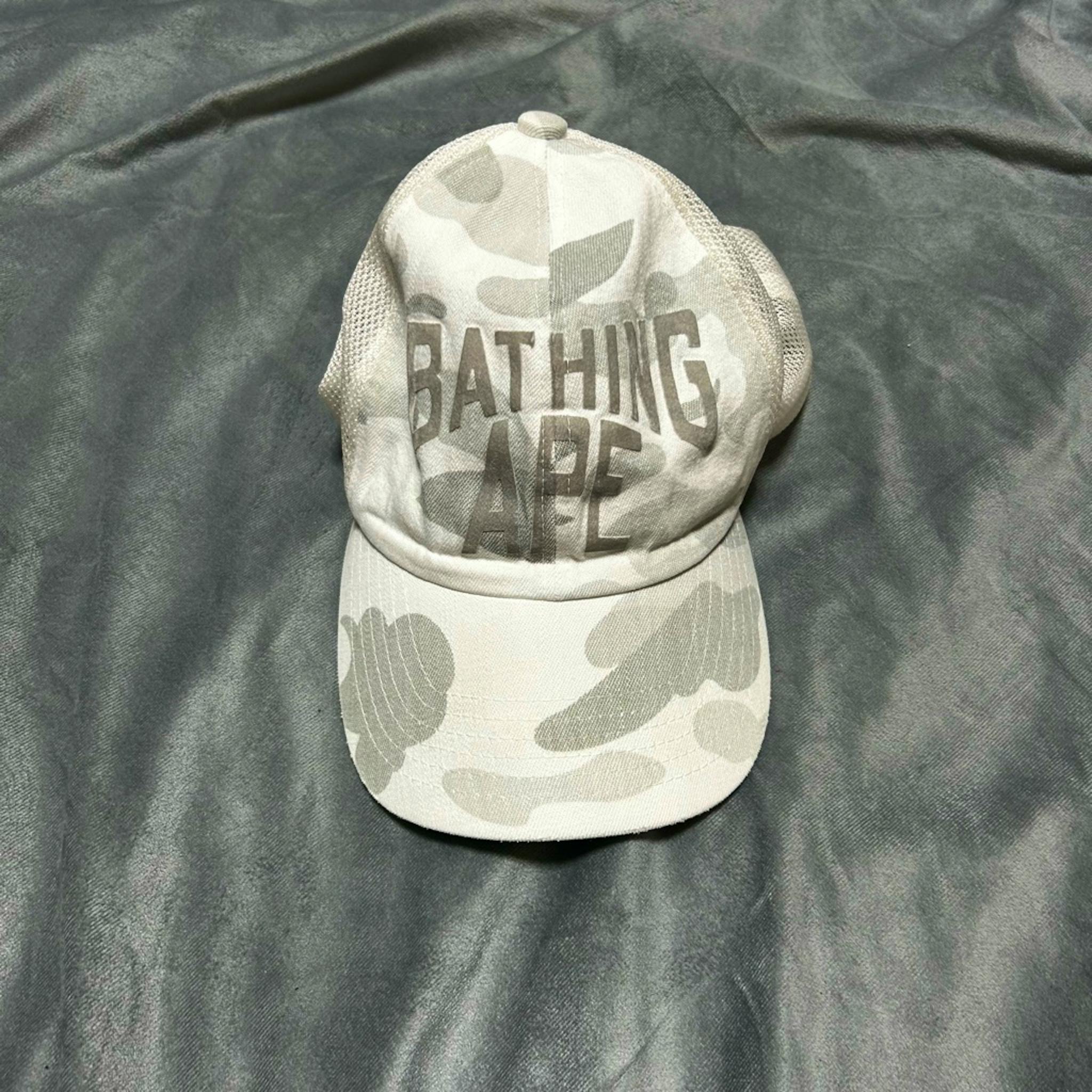 A BATHING APE 白カモ迷彩メッシュキャップ - ARCHIVESTOCK