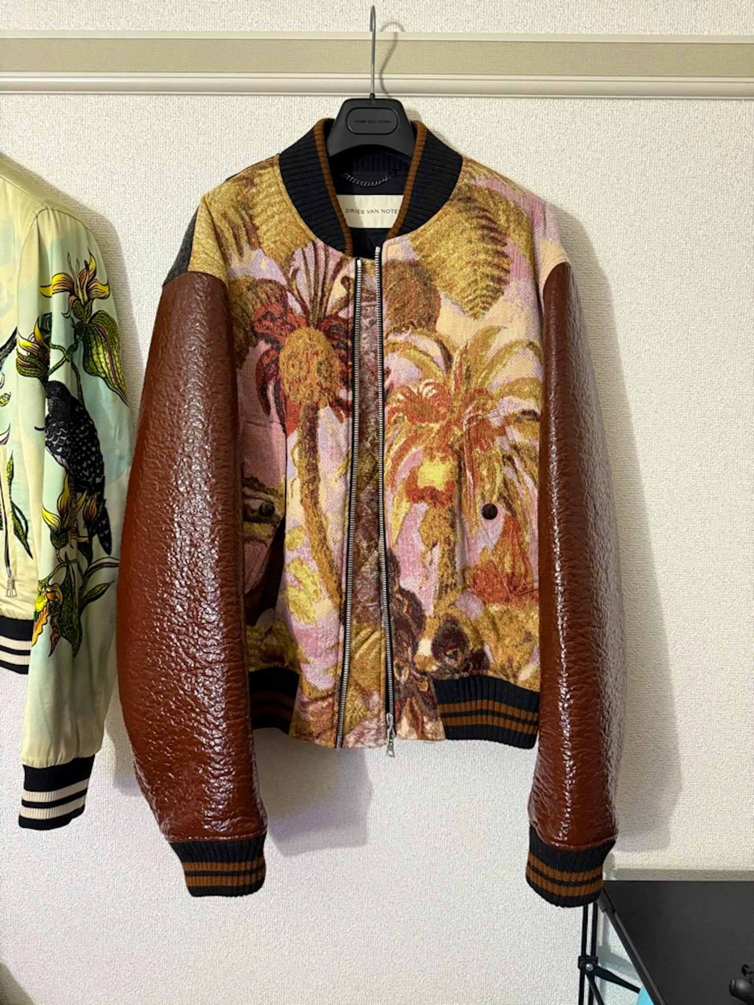 DRIES VAN NOTEN 23 AW Jacquard Bomber Jacket Lサイズ - ARCHIVESTOCK