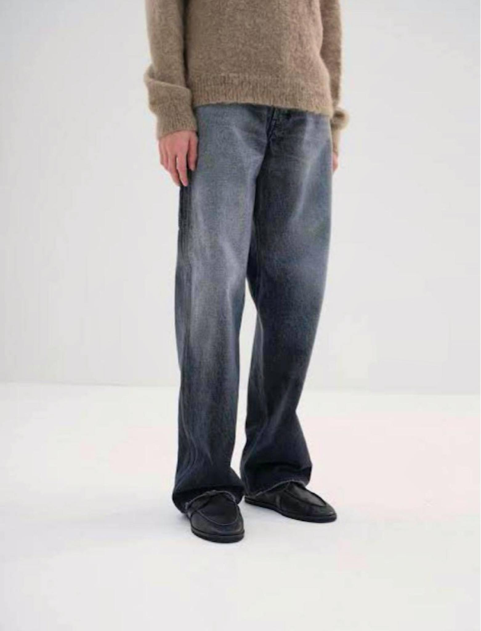 AURALEE 24AW DENIM PAINTER PANTS BLACK 4 - ARCHIVESTOCK