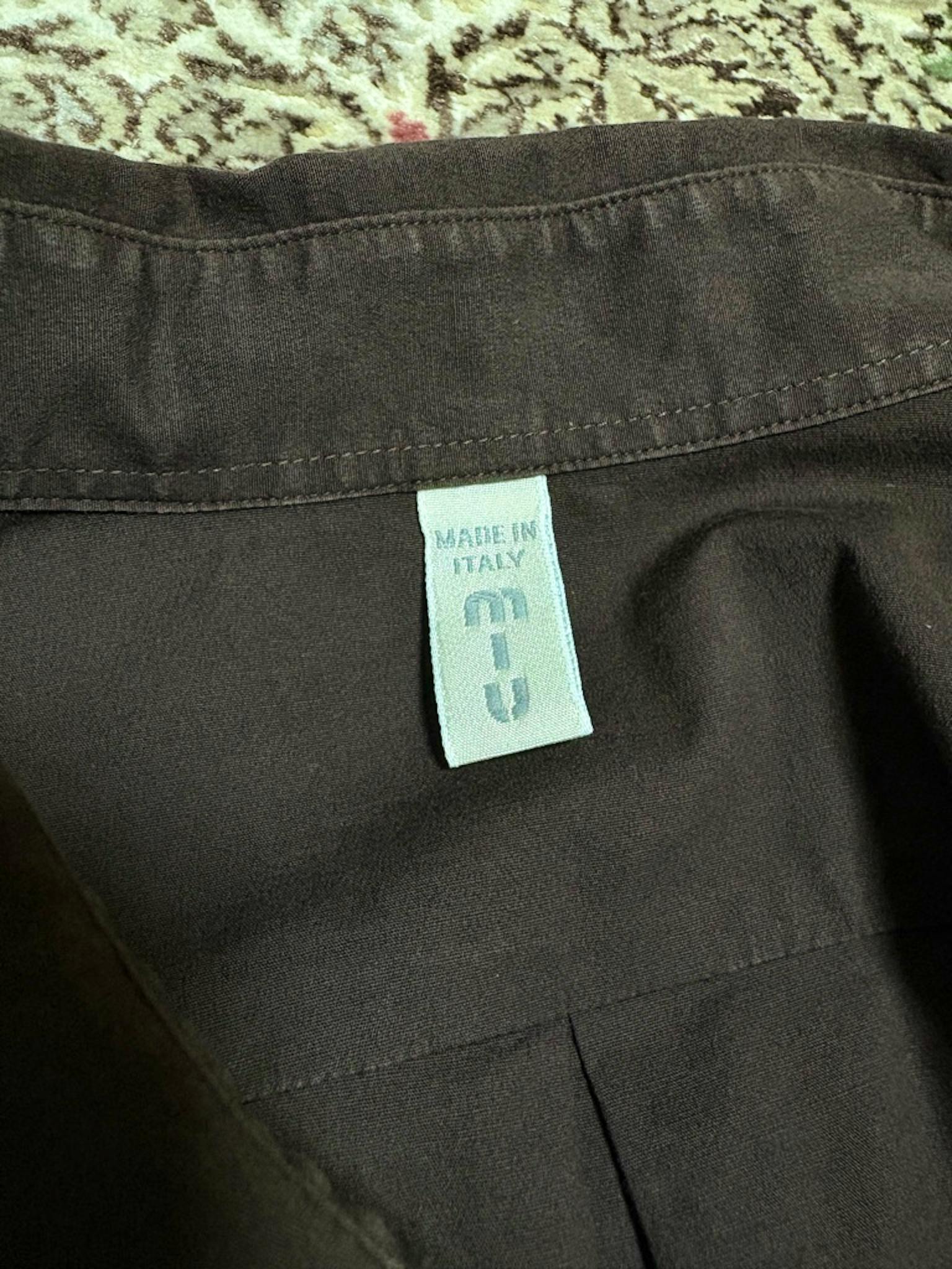 miu miu 90s bicolor shirt archive - ARCHIVESTOCK