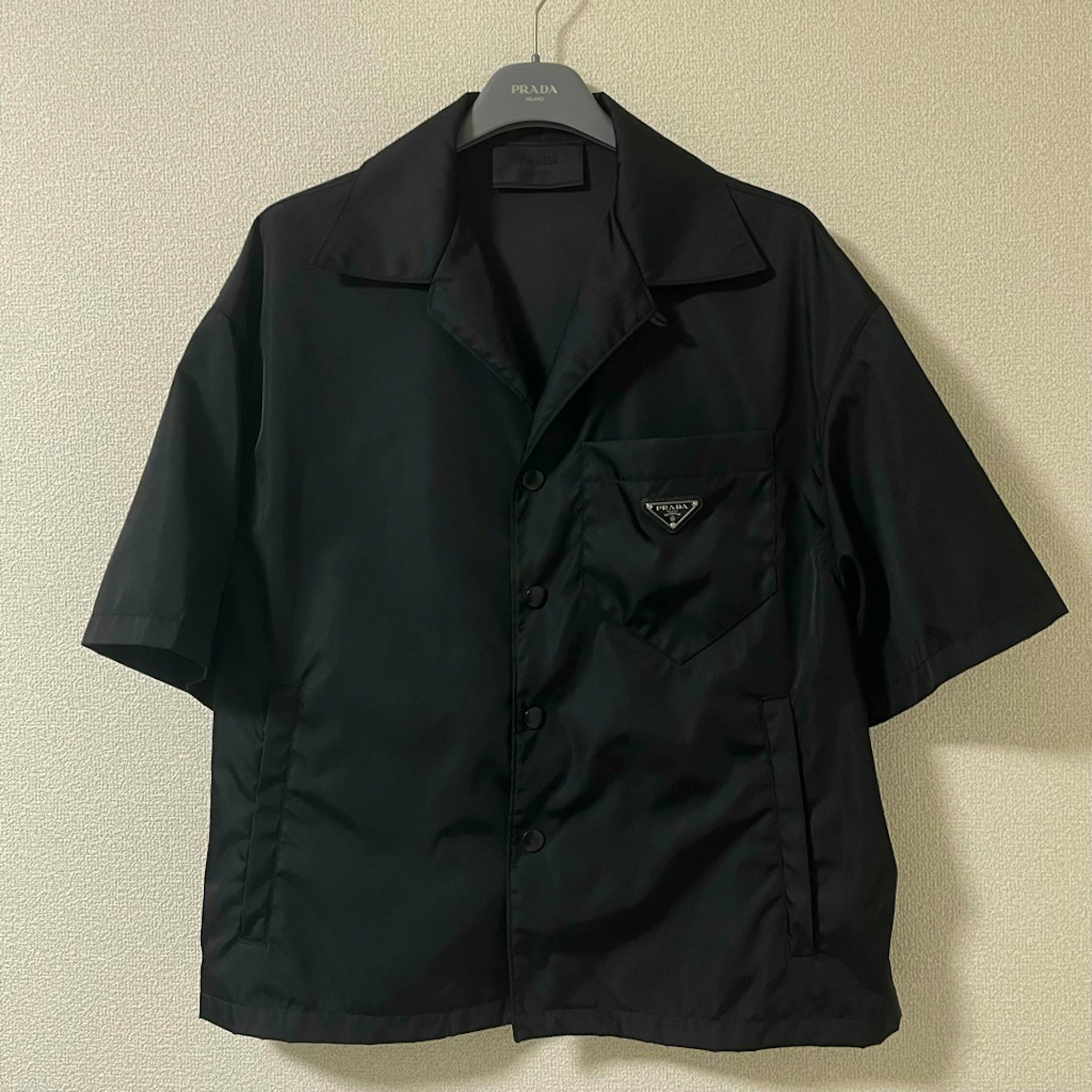 PRADA RE-NYLON リナイロン ロゴプレート ナイロン 半袖 シャツ  