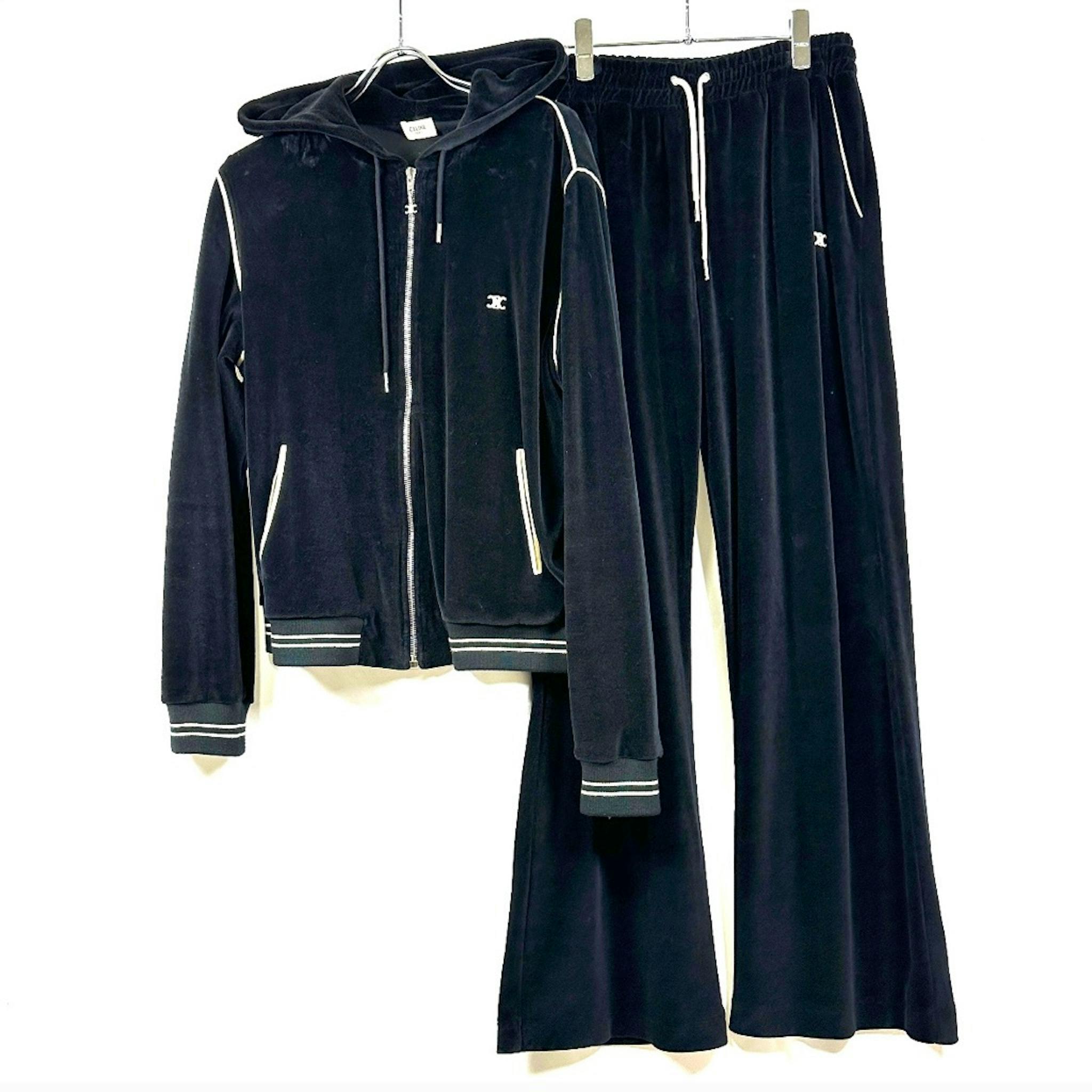 CELINE グリーン ベロアジャージセット ジャージ ベロア CELINE 
