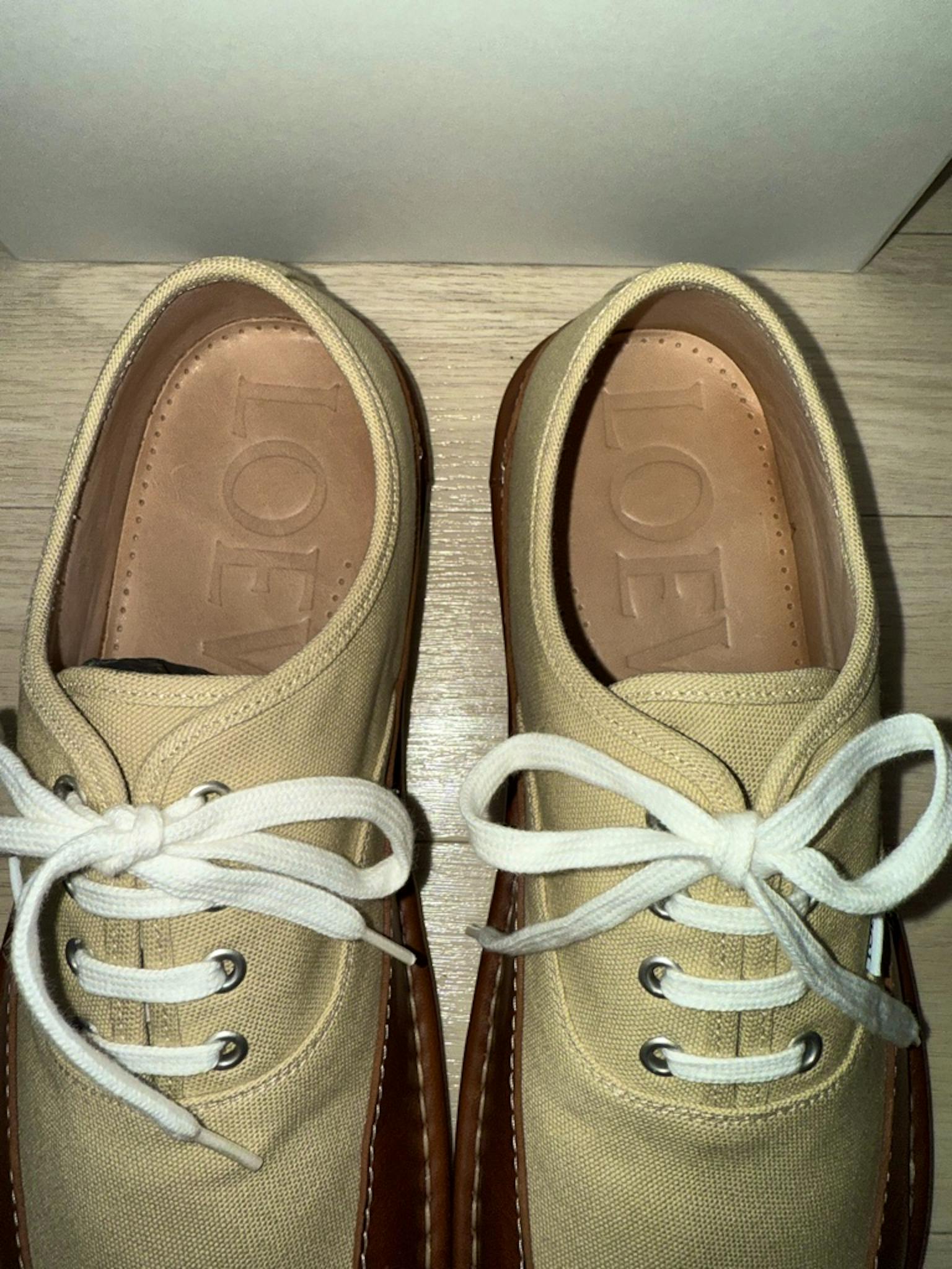 LOEWE BAY LACE UP スクエアトゥローファー - ARCHIVESTOCK