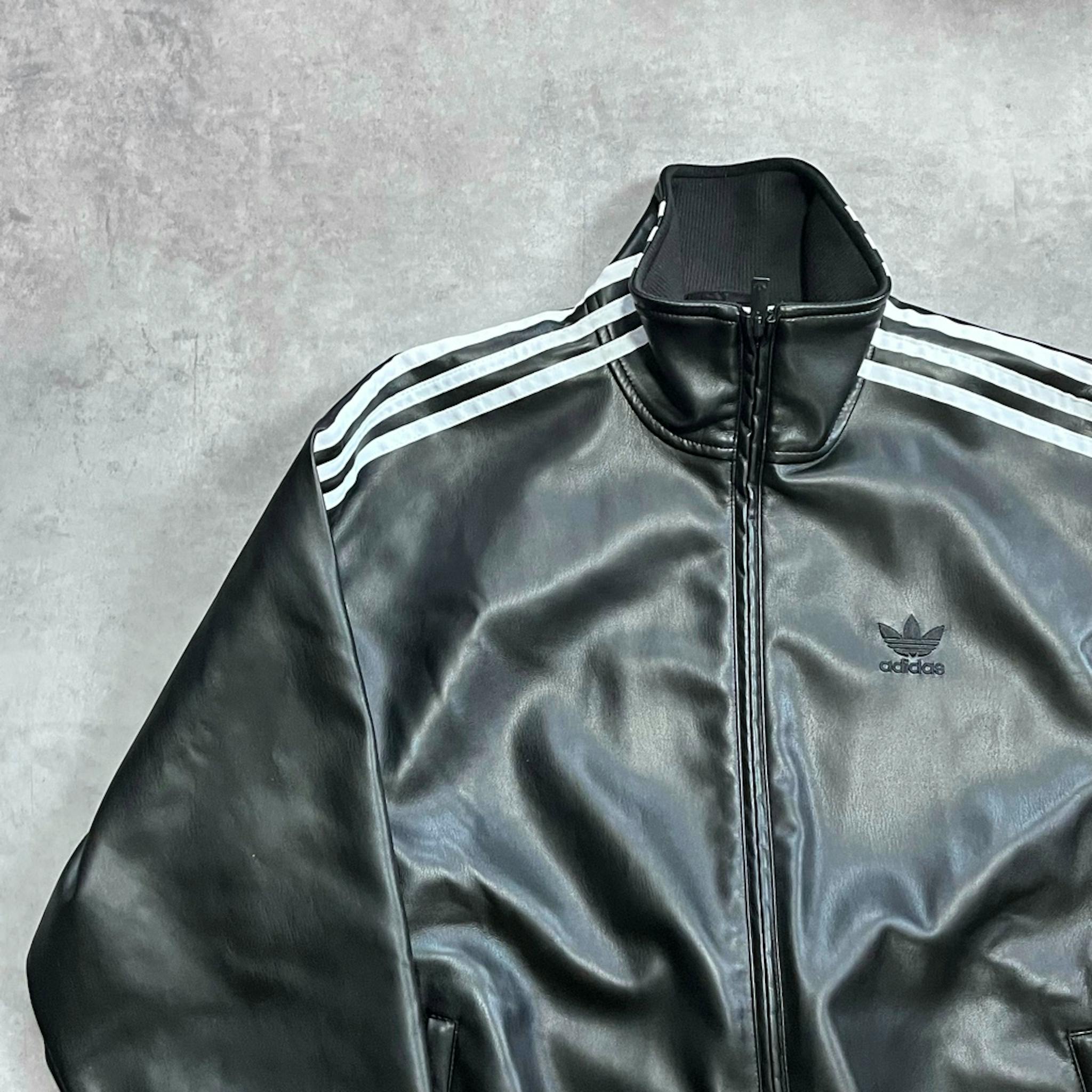 窪塚洋介さん着用 希少M】 adidasフェイクレザートラックジャケット 