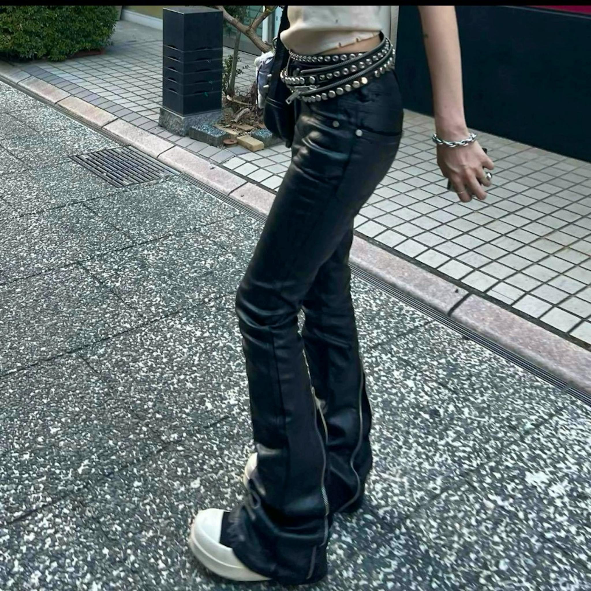 racer worldwide/ワックスコーティングフレアパンツ - ARCHIVESTOCK
