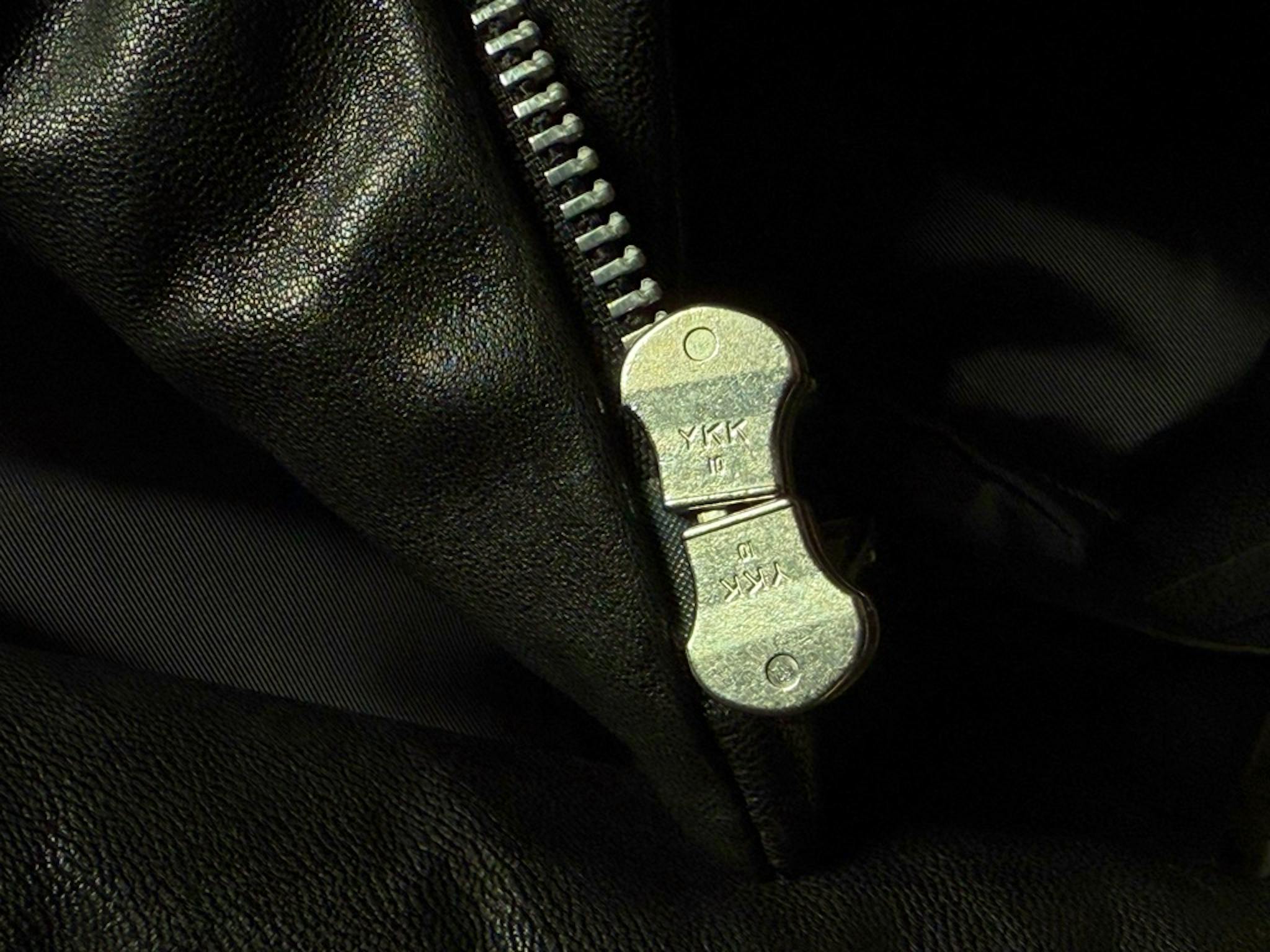 EKAM/double zip lambskin padded jacket - ARCHIVESTOCK