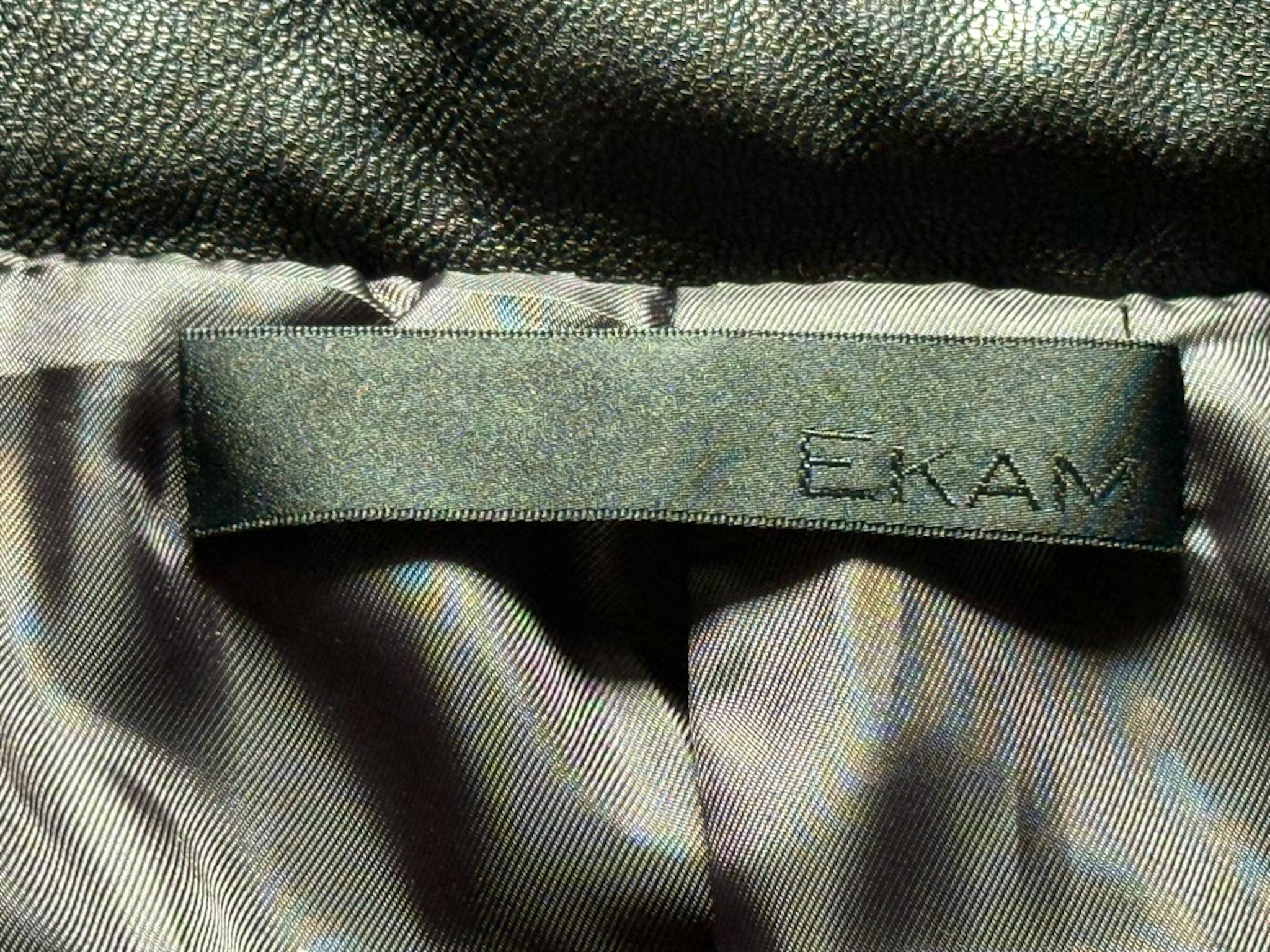 EKAM/double zip lambskin padded jacket - ARCHIVESTOCK
