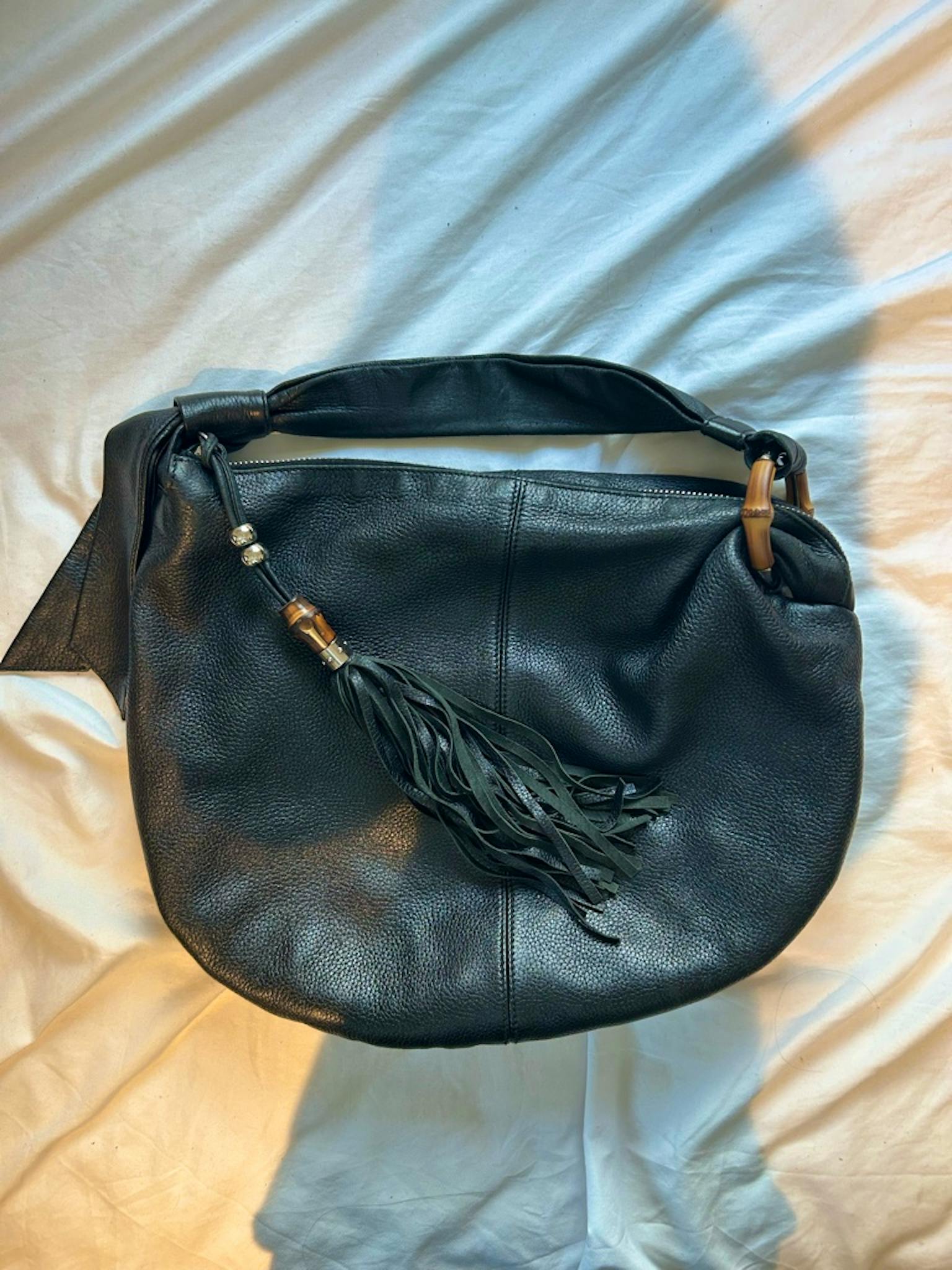 Gucci Archive Bamboo Leather ShoulderBag - ARCHIVESTOCK