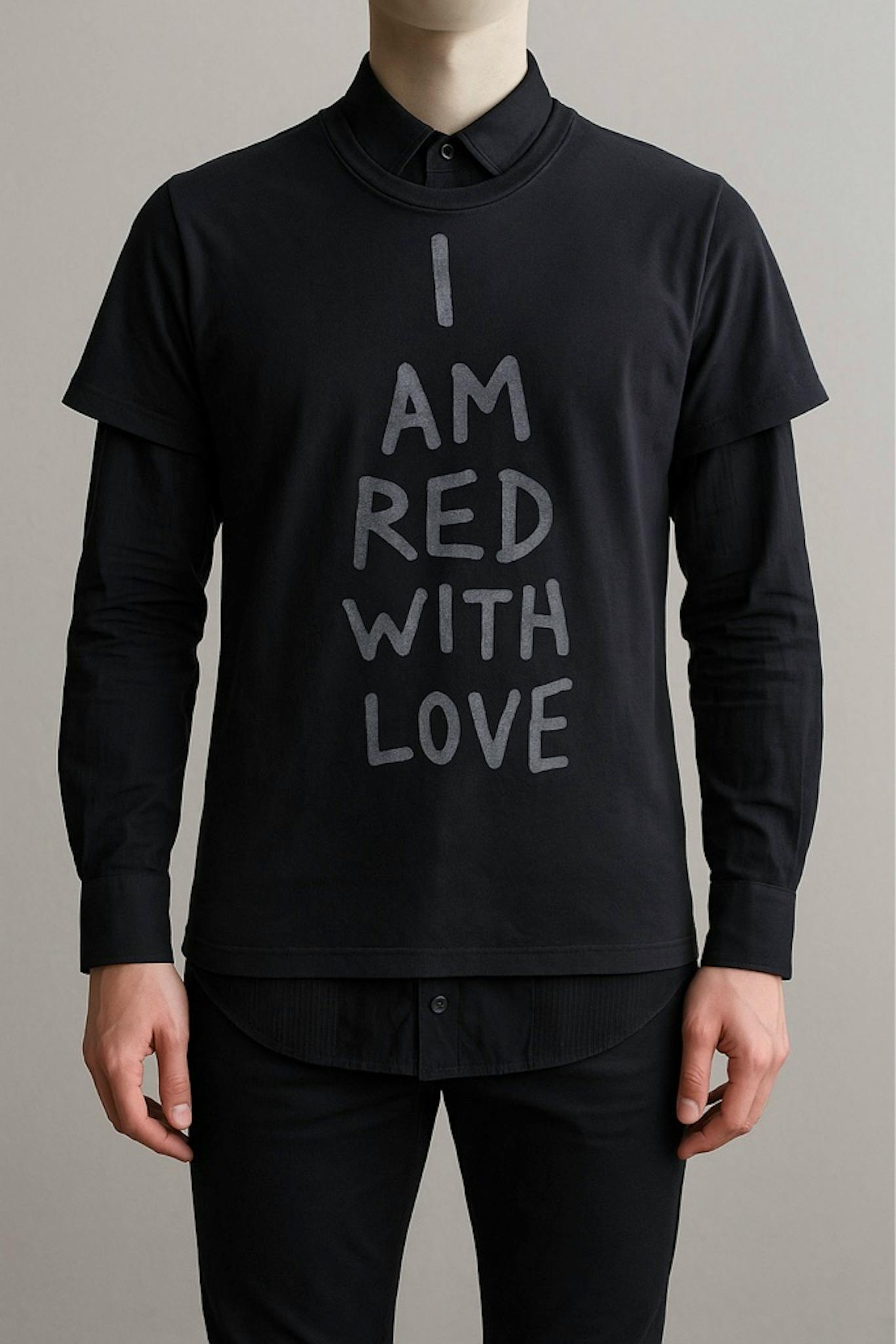 ANN DEMEULEMEESTER / プリントTシャツ ブラック XS - ARCHIVESTOCK