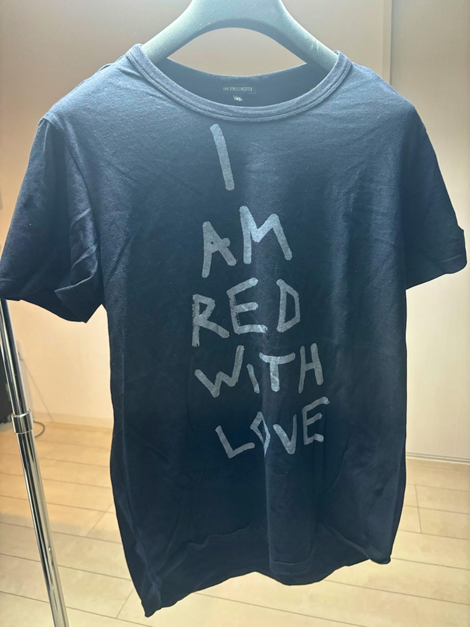 ANN DEMEULEMEESTER / プリントTシャツ ブラック XS - ARCHIVESTOCK