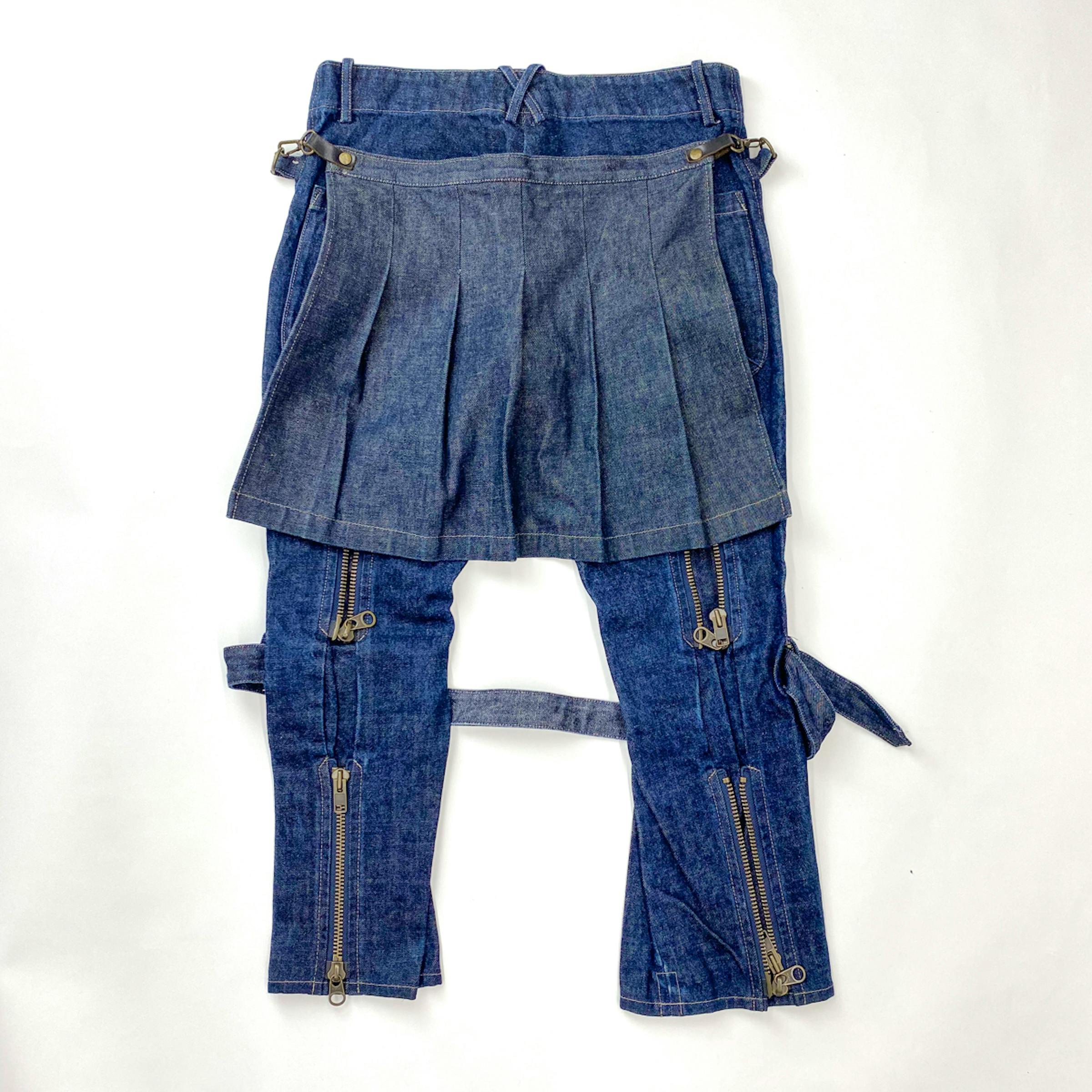 BEAUTY:BEAST BONDAGE DENIM PANTS - ARCHIVESTOCK
