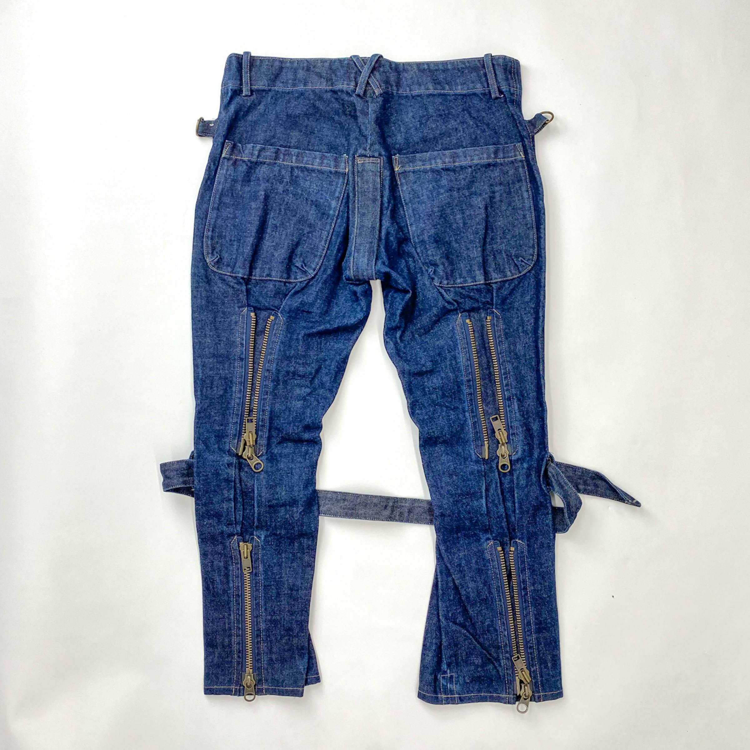 BEAUTY:BEAST BONDAGE DENIM PANTS - ARCHIVESTOCK