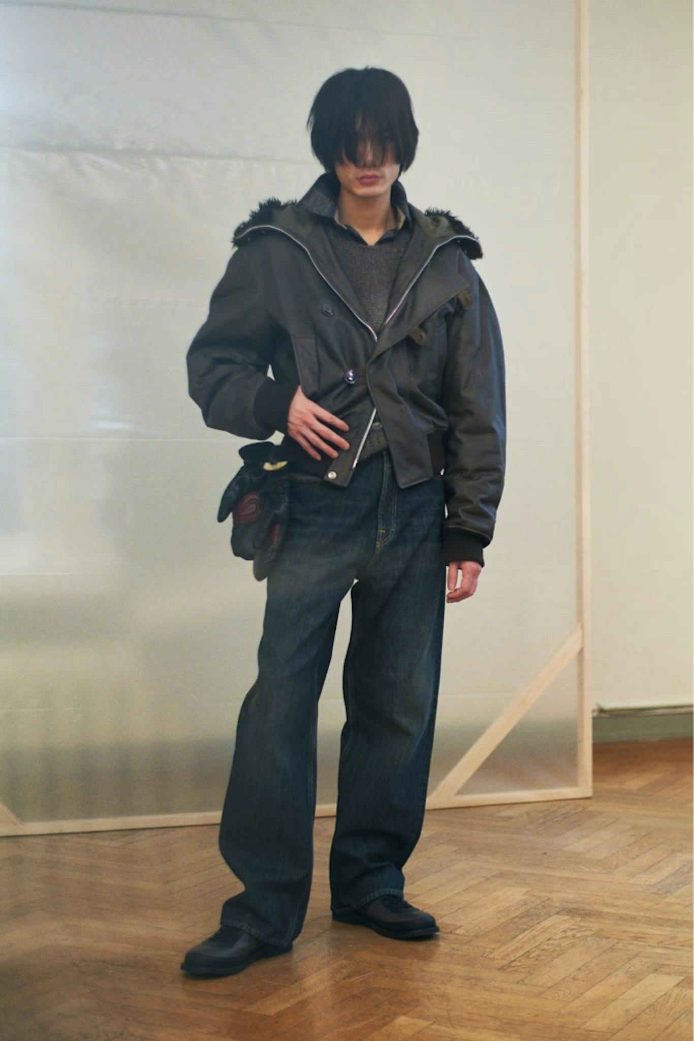 our legacy third cut 25aw サイズ28 Clay Tint Chain Twill
