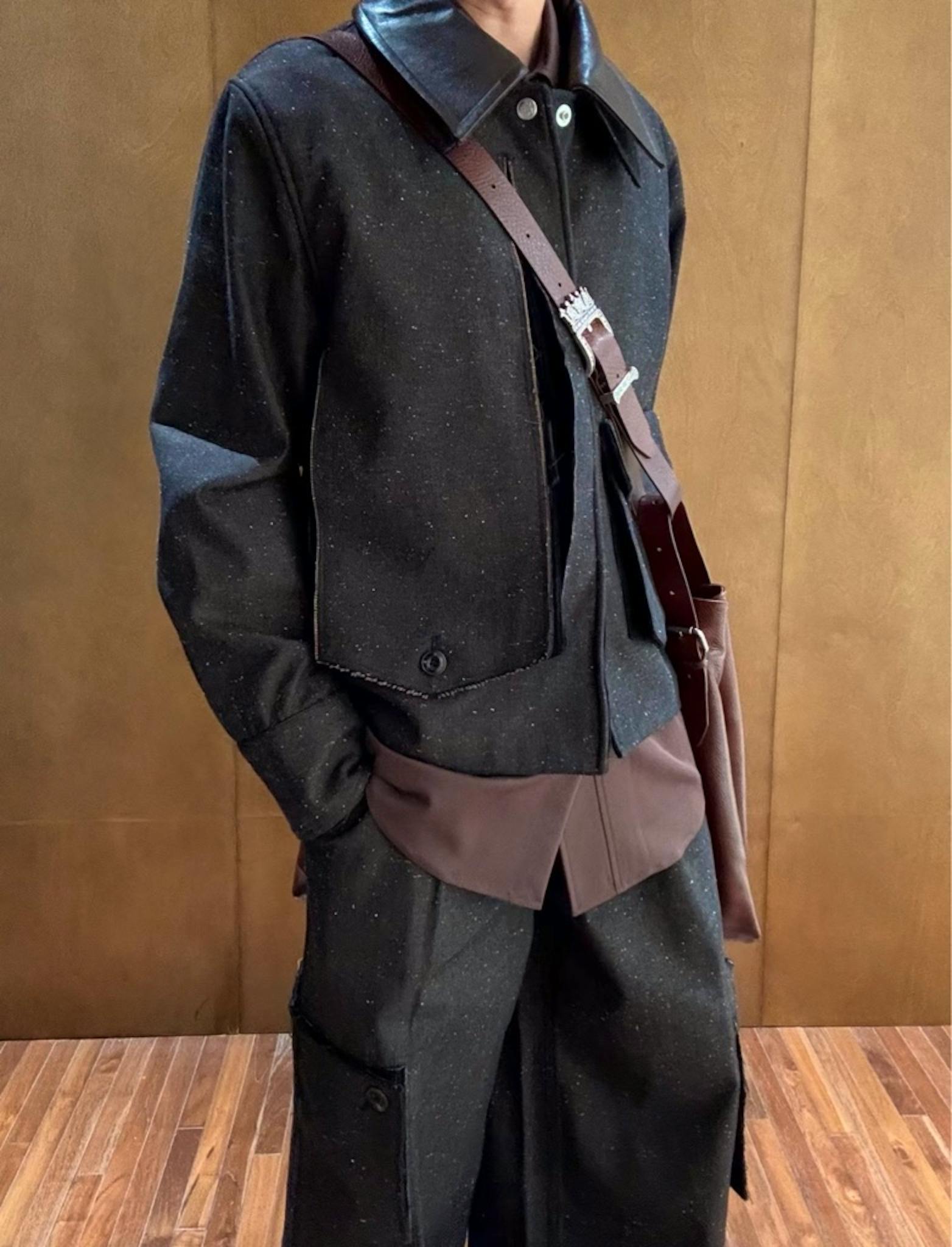 NULLUS 25AW PEELED OFF CARGO TROUSER BROWN 深水光太 - ARCHIVESTOCK