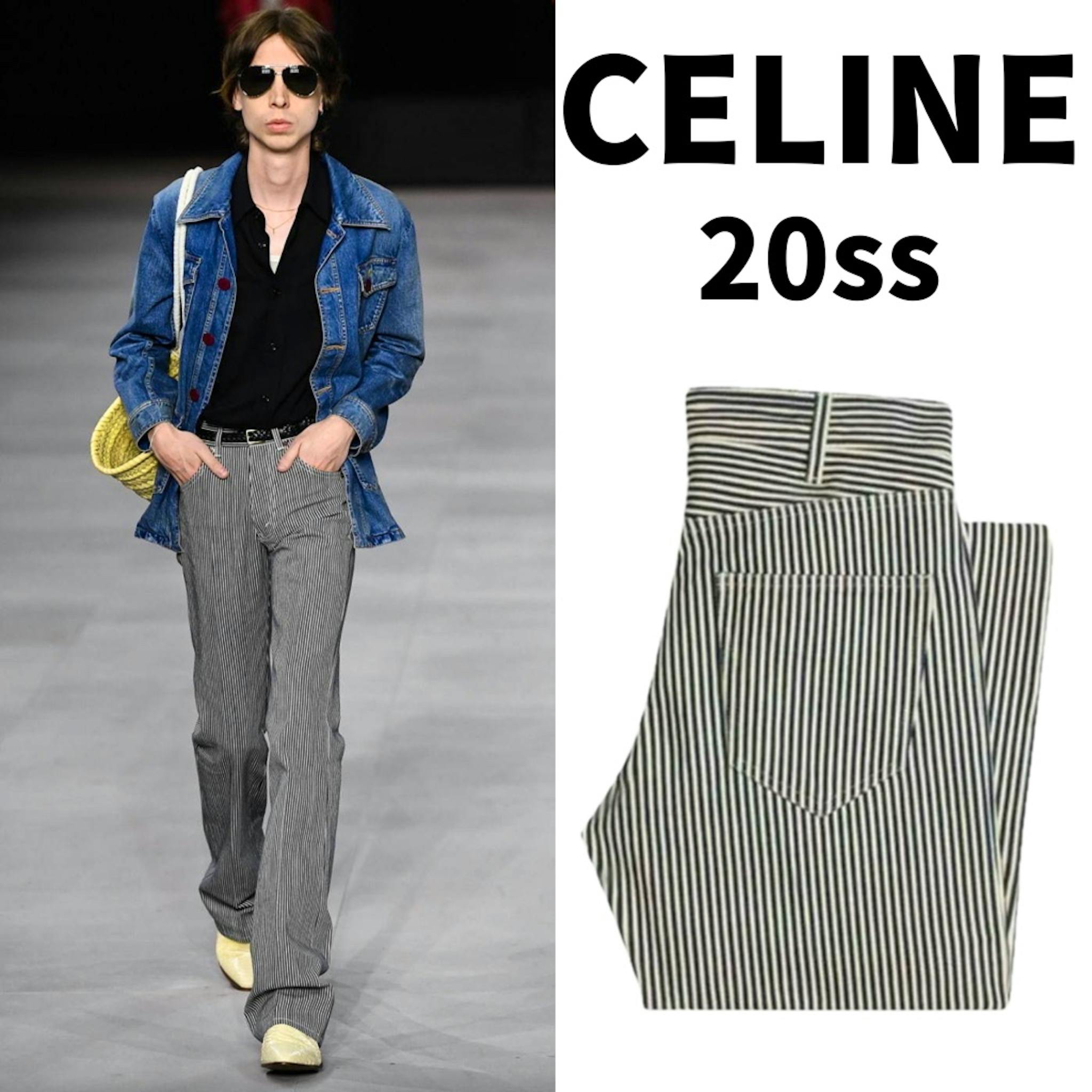 CELINE 20ss ヒッコリー フレアデニム 26 新品未使用 - ARCHIVESTOCK
