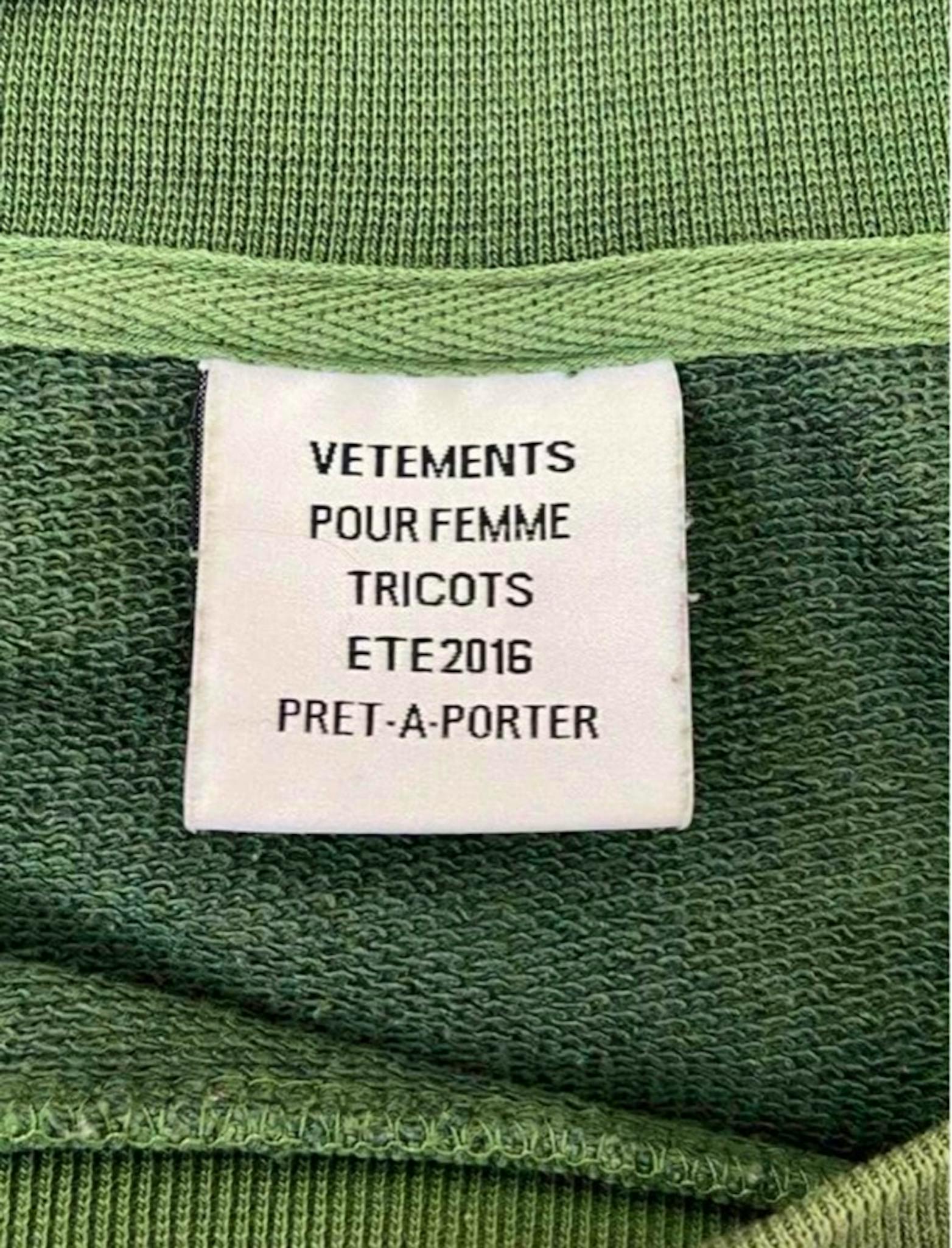 vetements 16ss 激レア リバーシブル スウェット - ARCHIVESTOCK