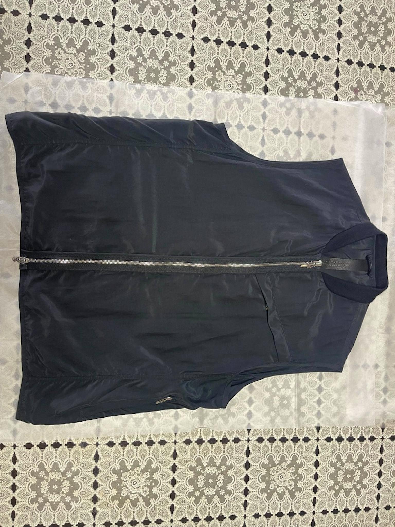 クロムハーツ Chrome Hearts サイズLシルクジップアップベスト 