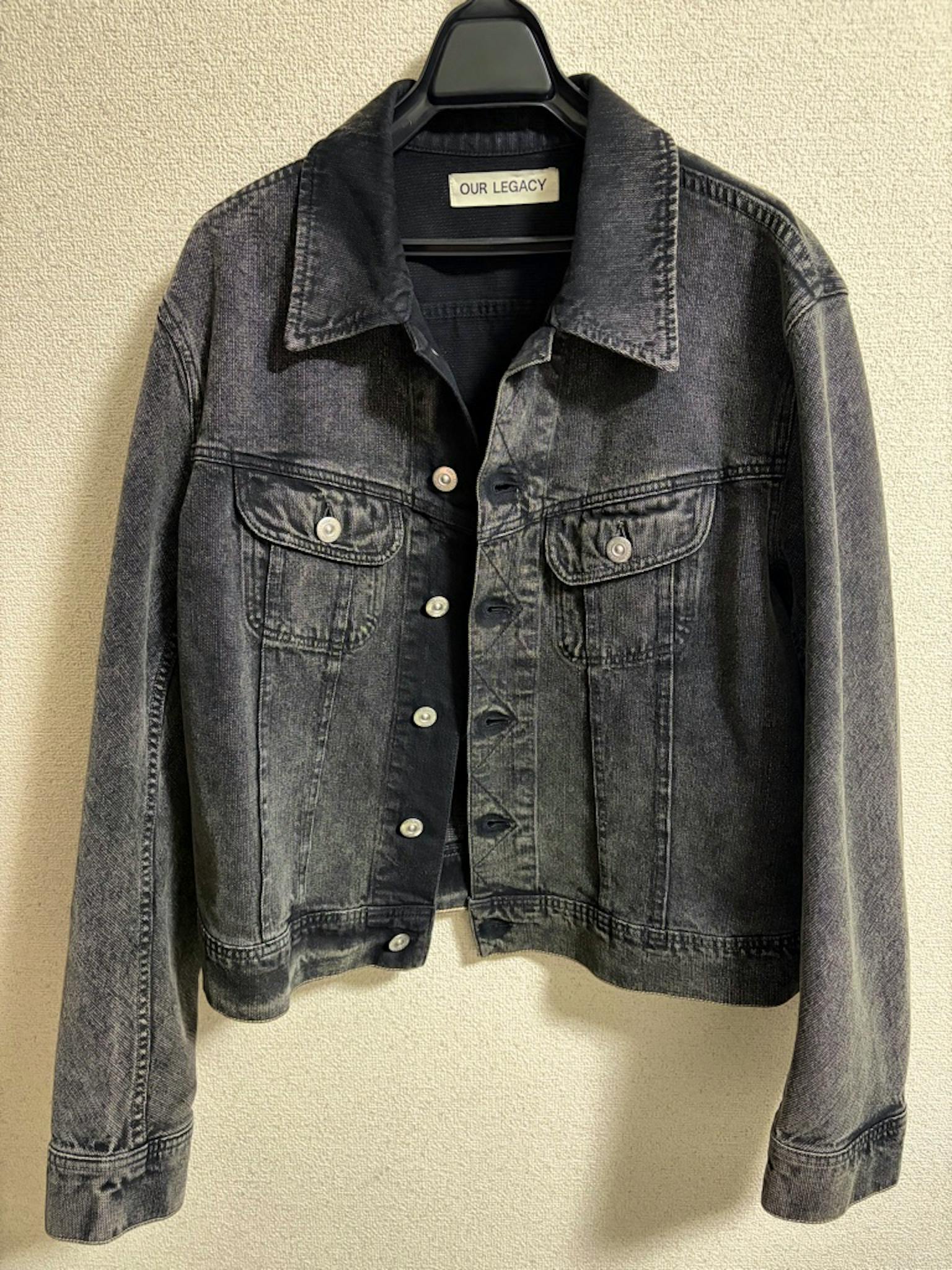 Our Legacy RODEO JACKET Overdyed Black Chain Twill サイズ46 