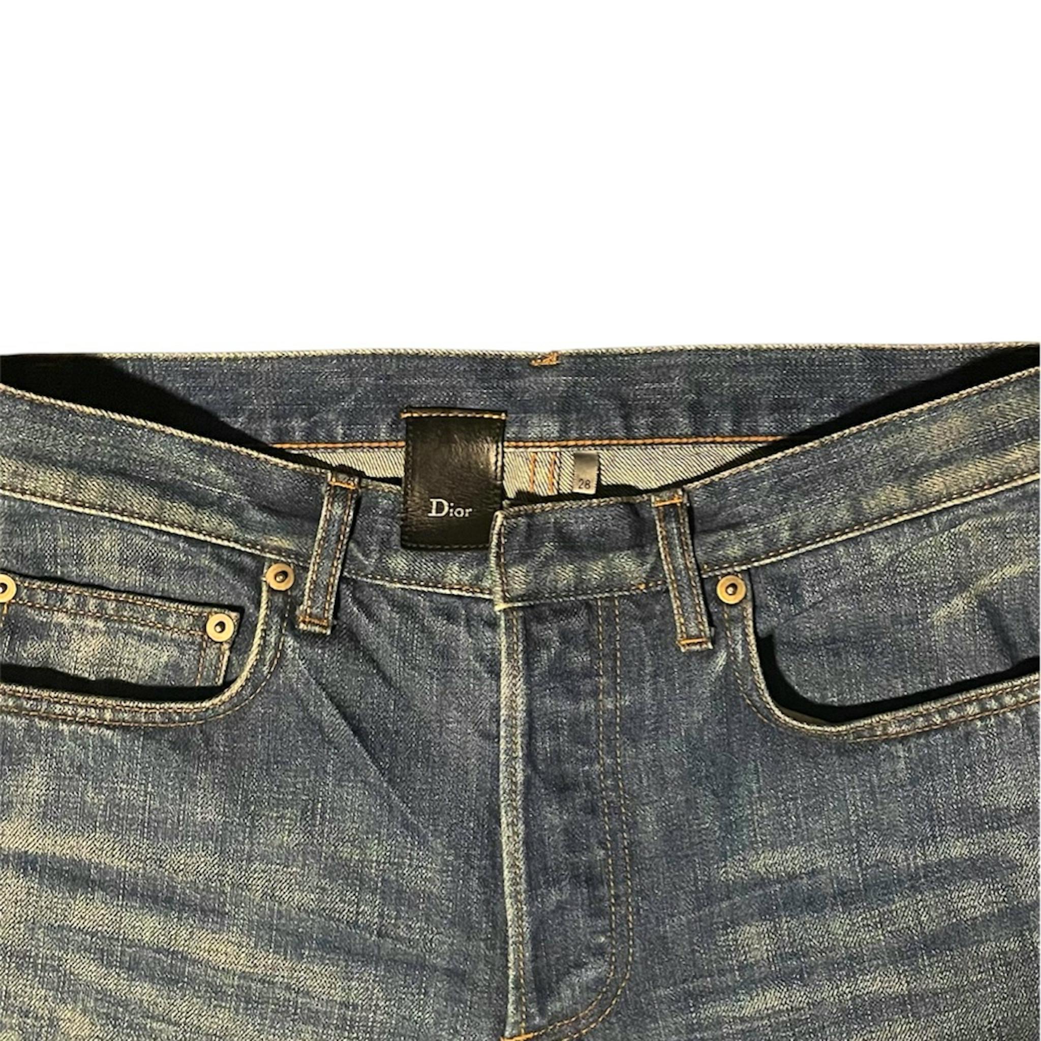 06AW エディ期 DIOR HOMME 爪痕 スキニーデニム 28 - ARCHIVESTOCK